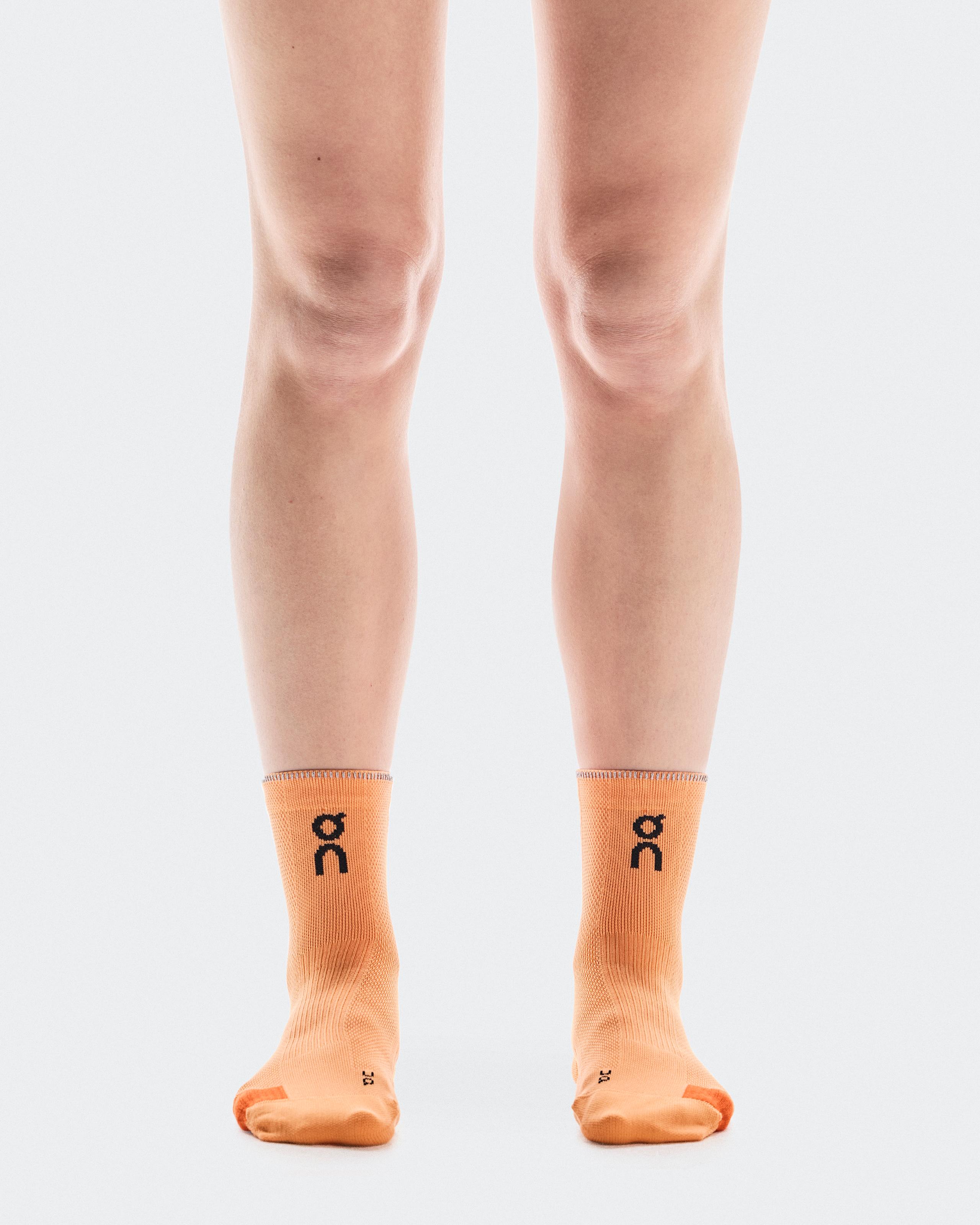 Performance Run Sock Mid Tangerine | Flame