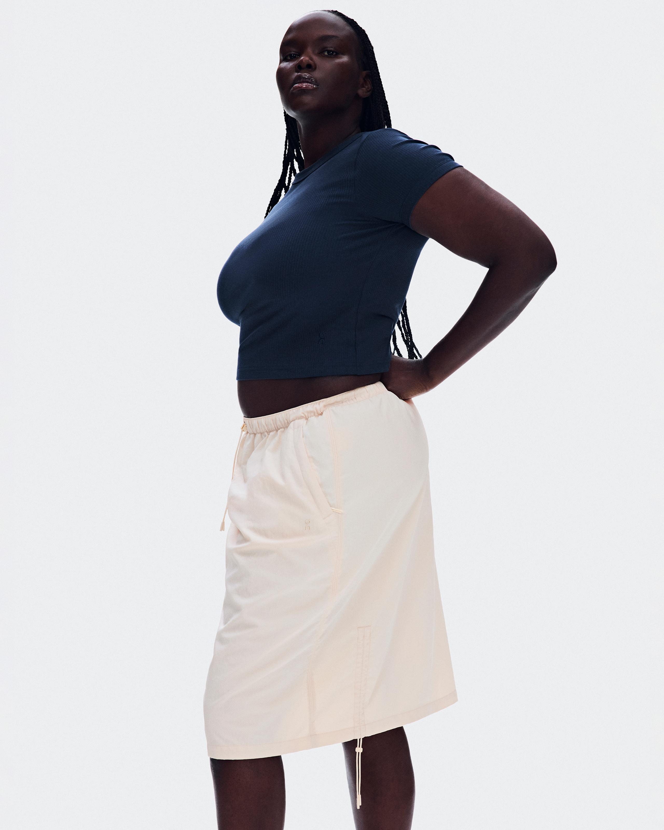 Юбка On Drawstring Midi Skirt, Grain — фото 7