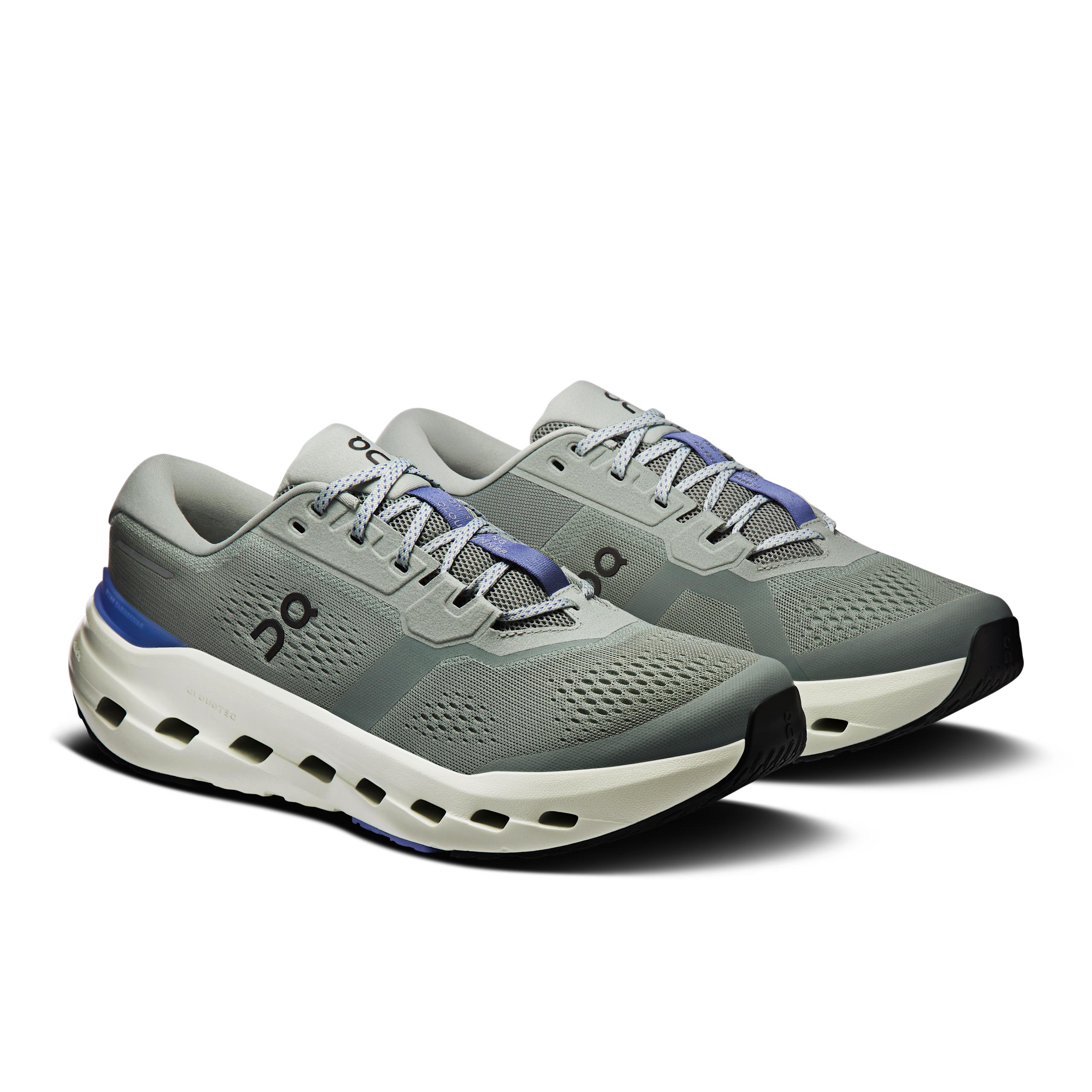 Кроссовки On Cloudrunner 3 мужские, оловянно-серые с бледно-голубым — фото 6