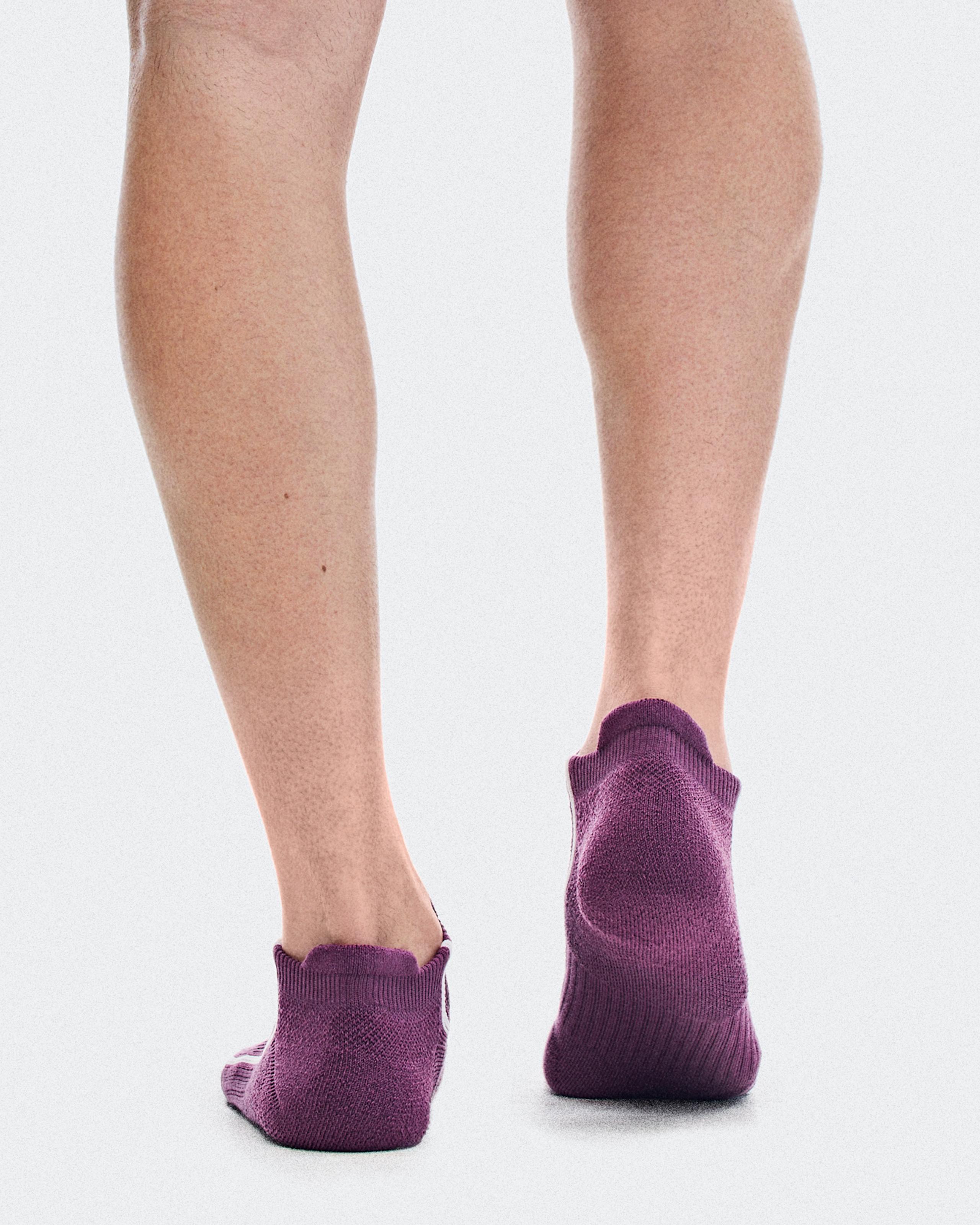 Теннисные носки On Court Sock Low, Cassis / White — фото 3