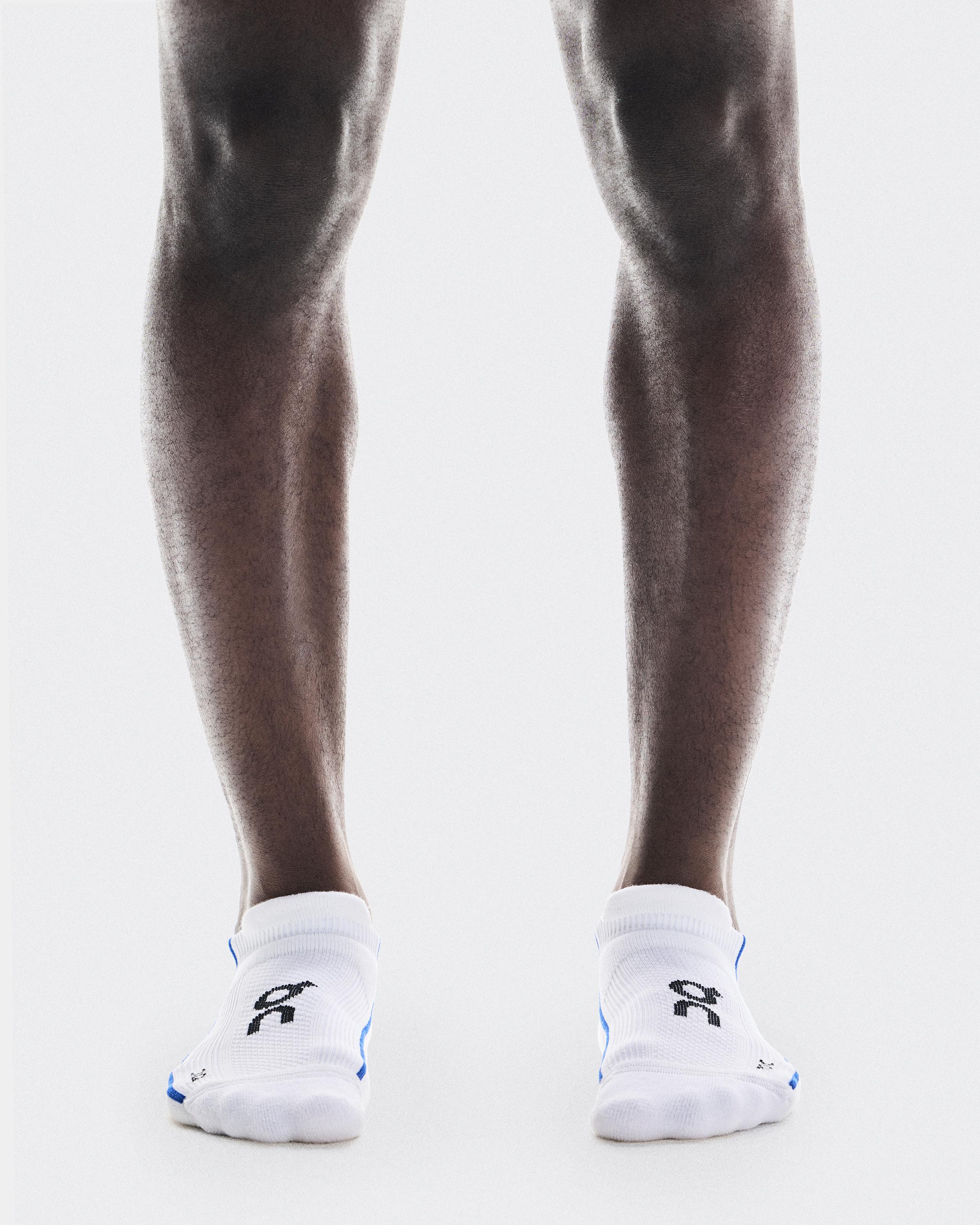 Court Sock Low White | Indigo