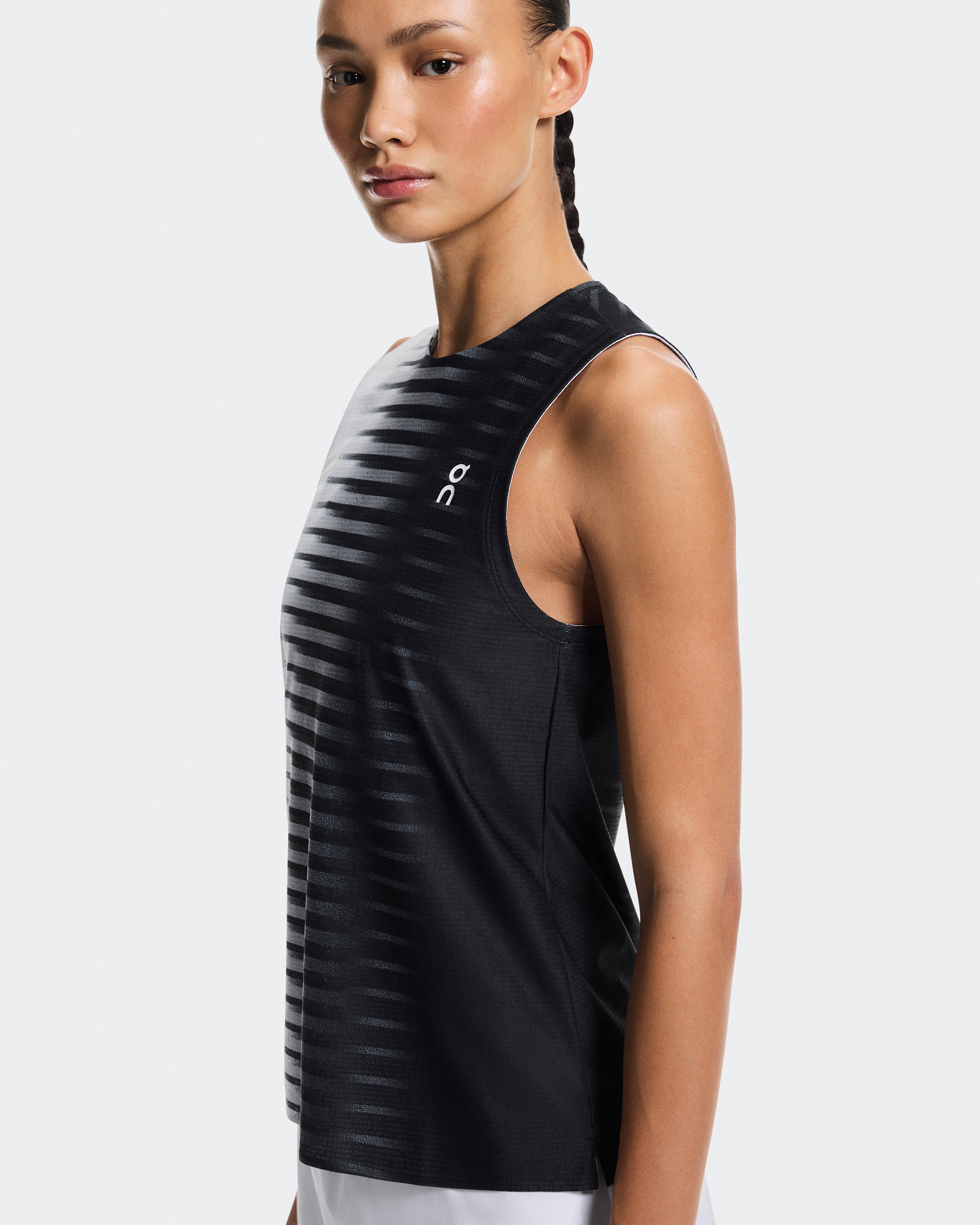 Женская майка On Court Tank Edge, Black / White — фото 7