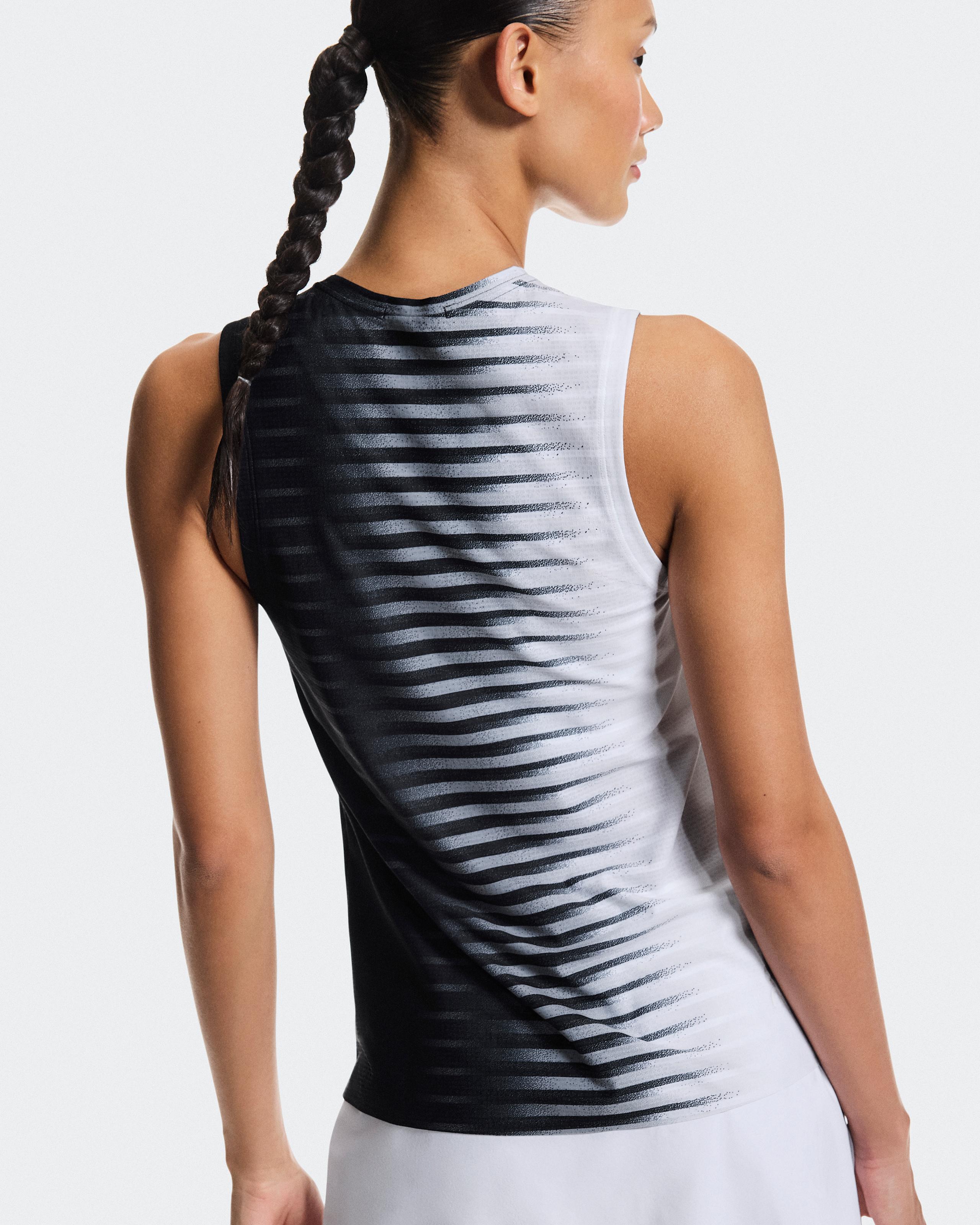 Женская майка On Court Tank Edge, Black / White — фото 4