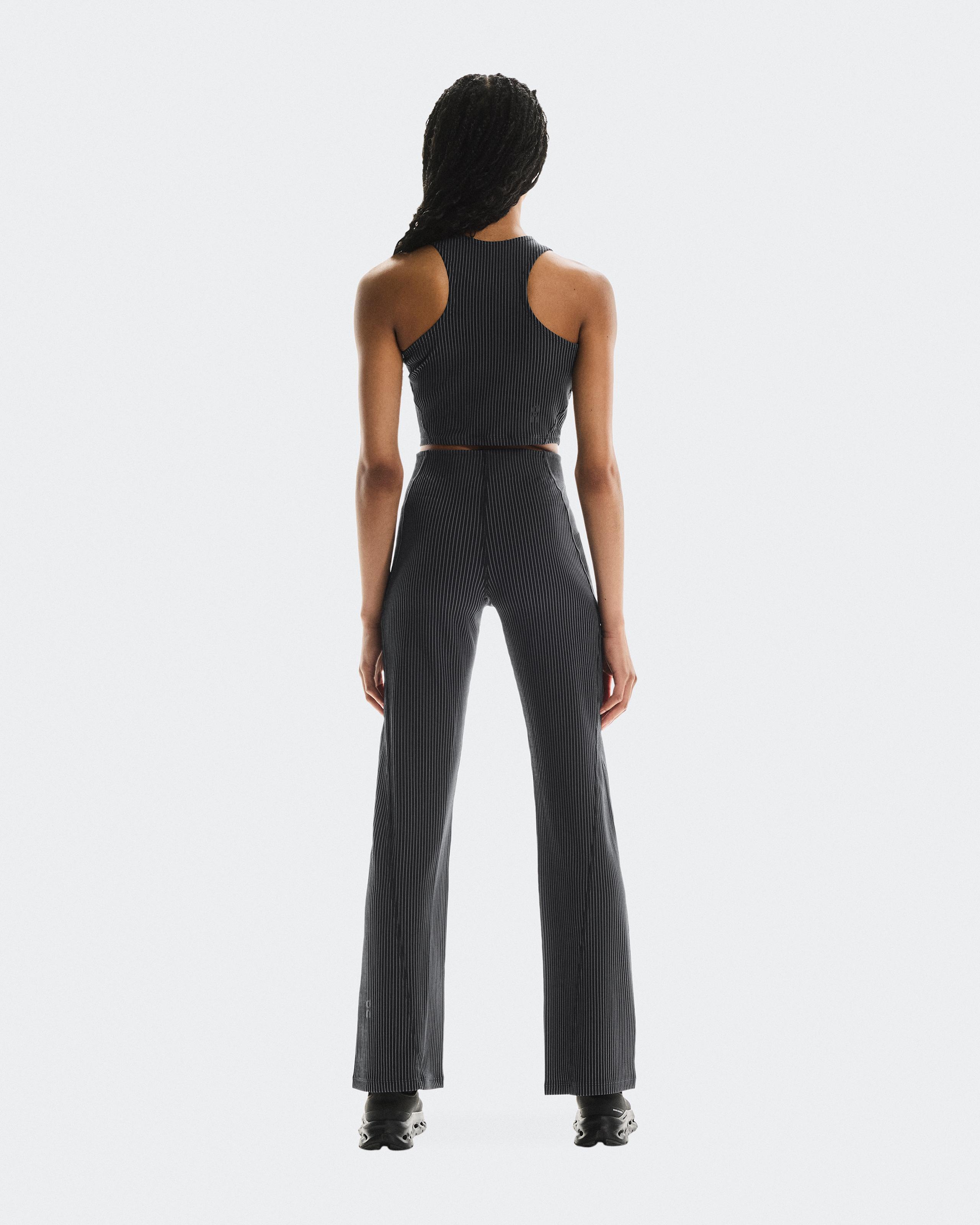 Брюки женские On All-Day Ribbed Pants (чёрный/серый) — фото 2