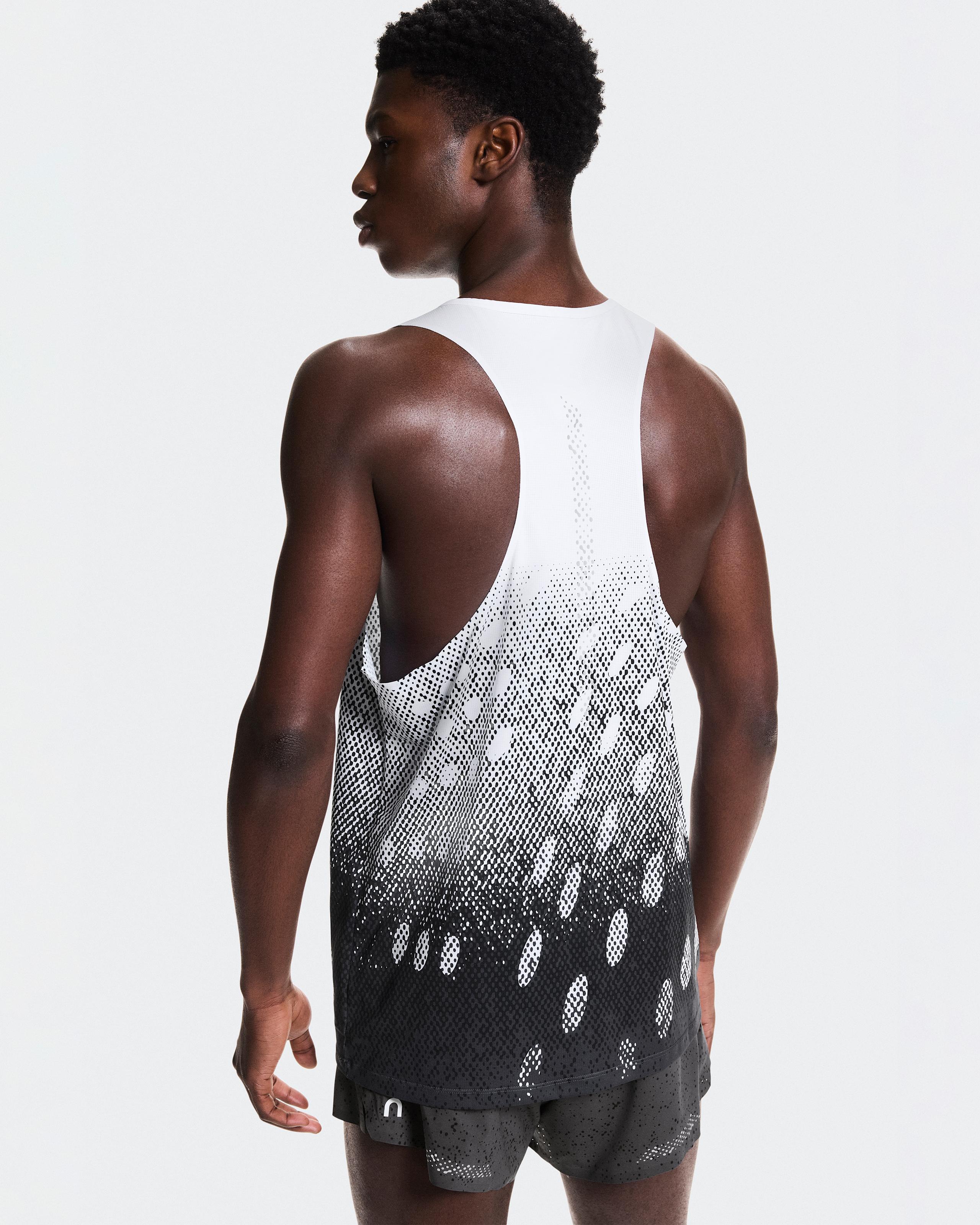 Мужская майка On Zero Singlet, White / Iron — фото 4