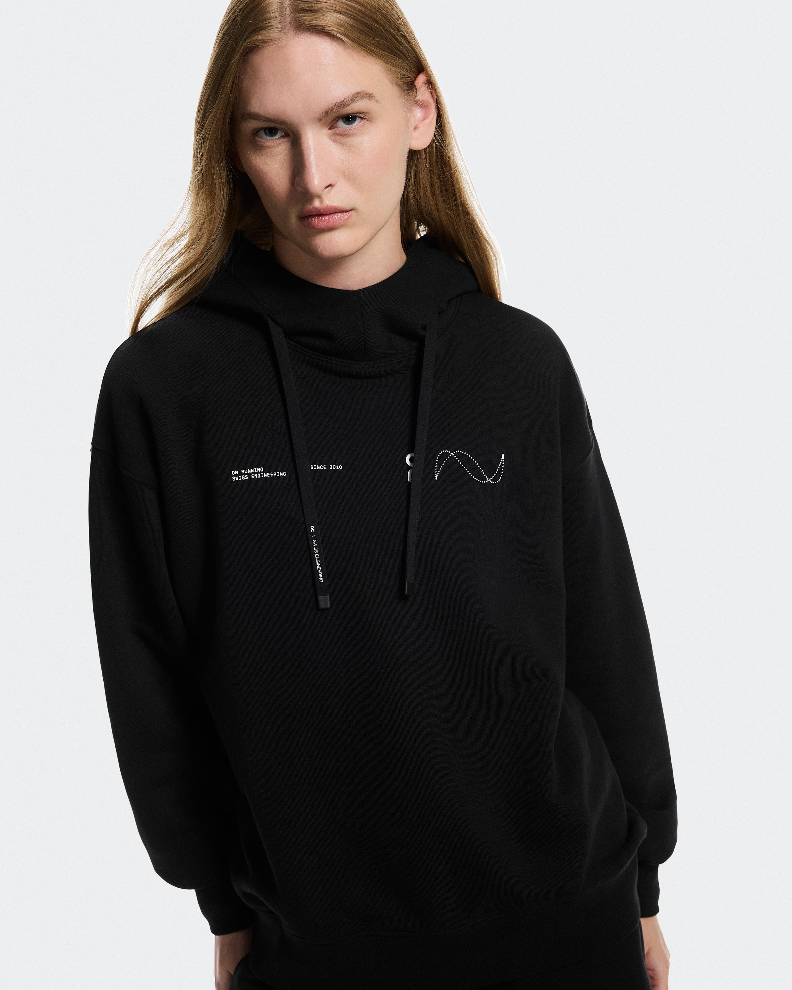 Женская худи On Club Hoodie Avant, Black — фото 3