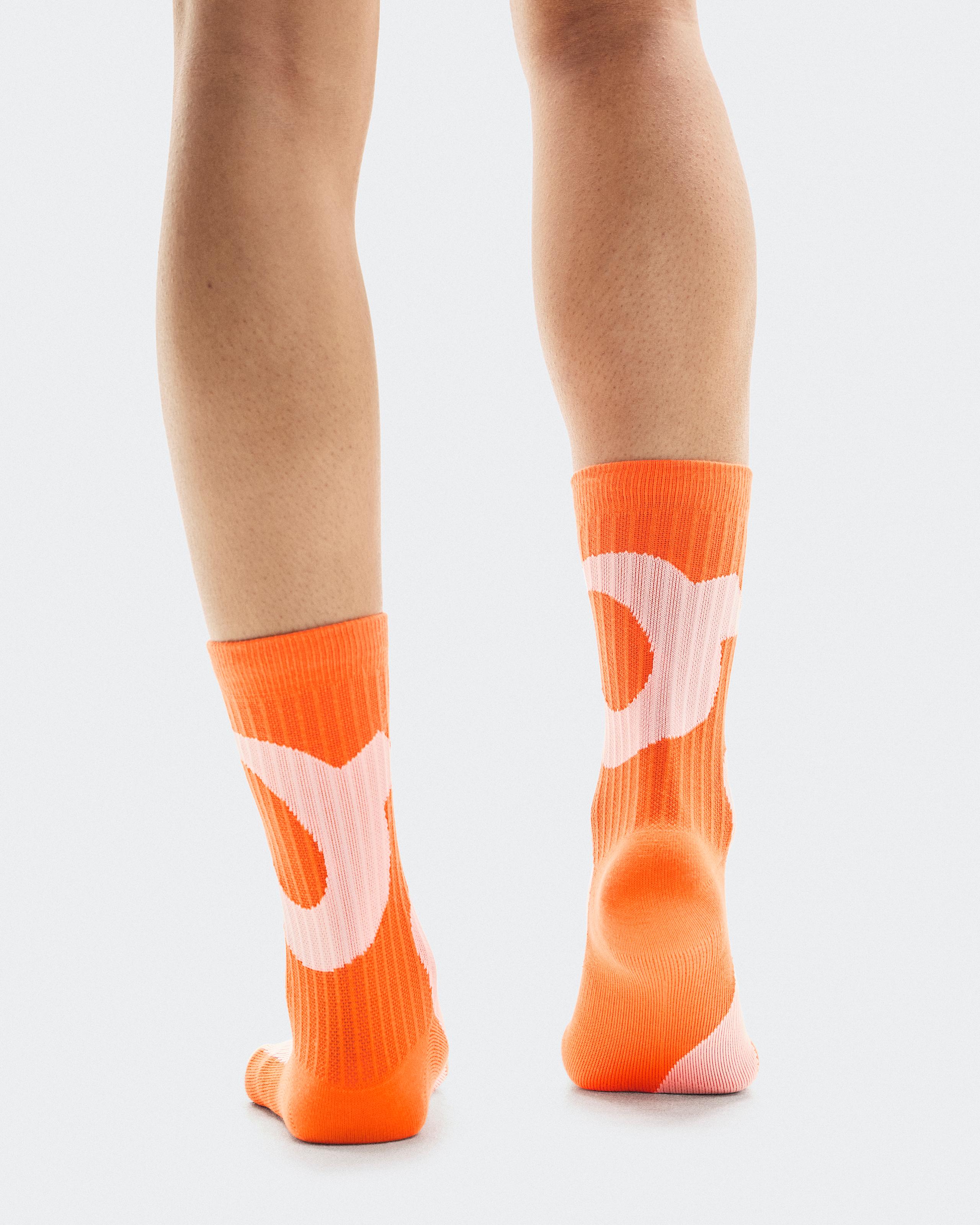 Носки Liquid Logo Sock High 2P, слоновая кость/огненный (2 пары) — фото 3