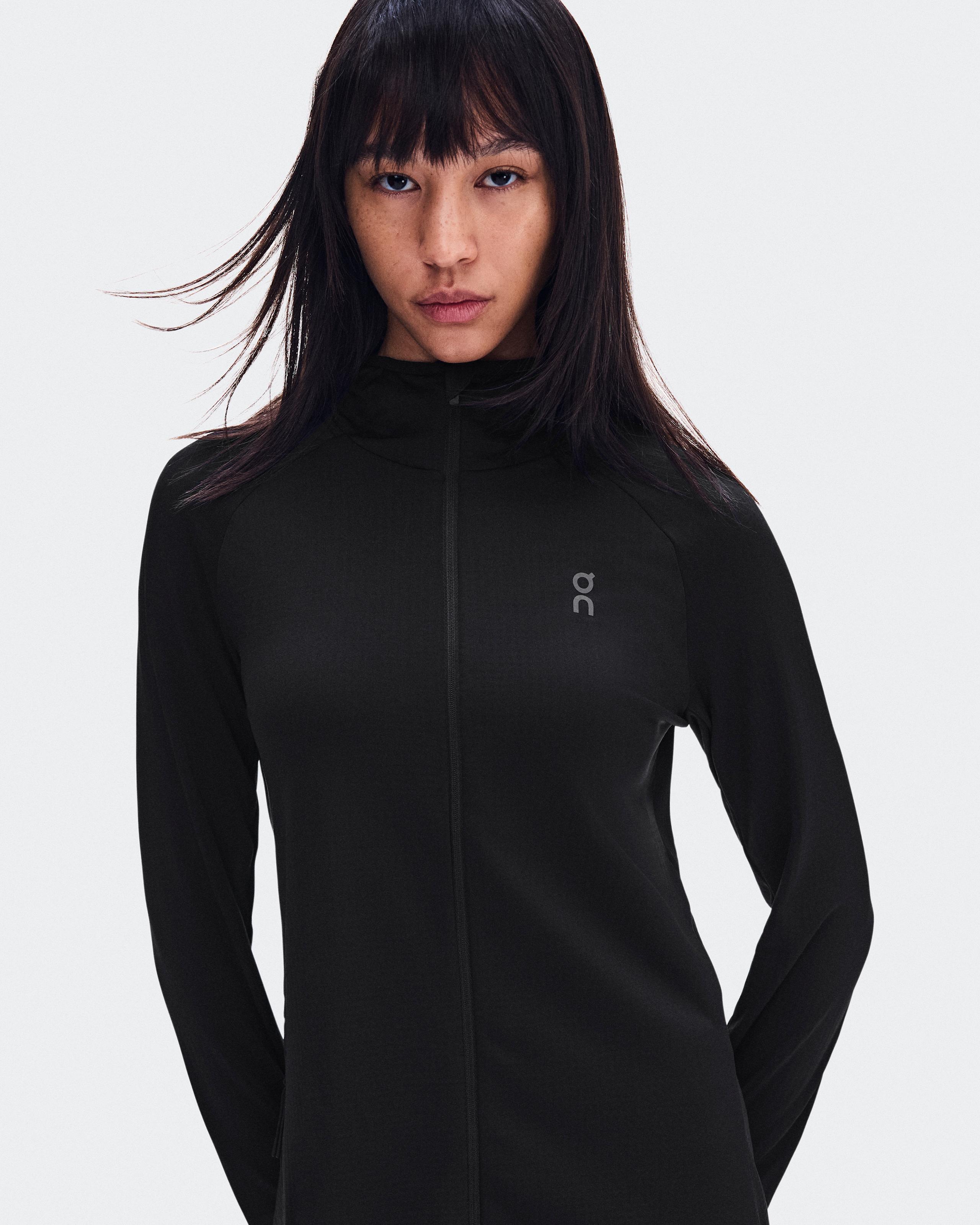 Женское беговое худи On Climate Zip Hoodie, Black — фото 2