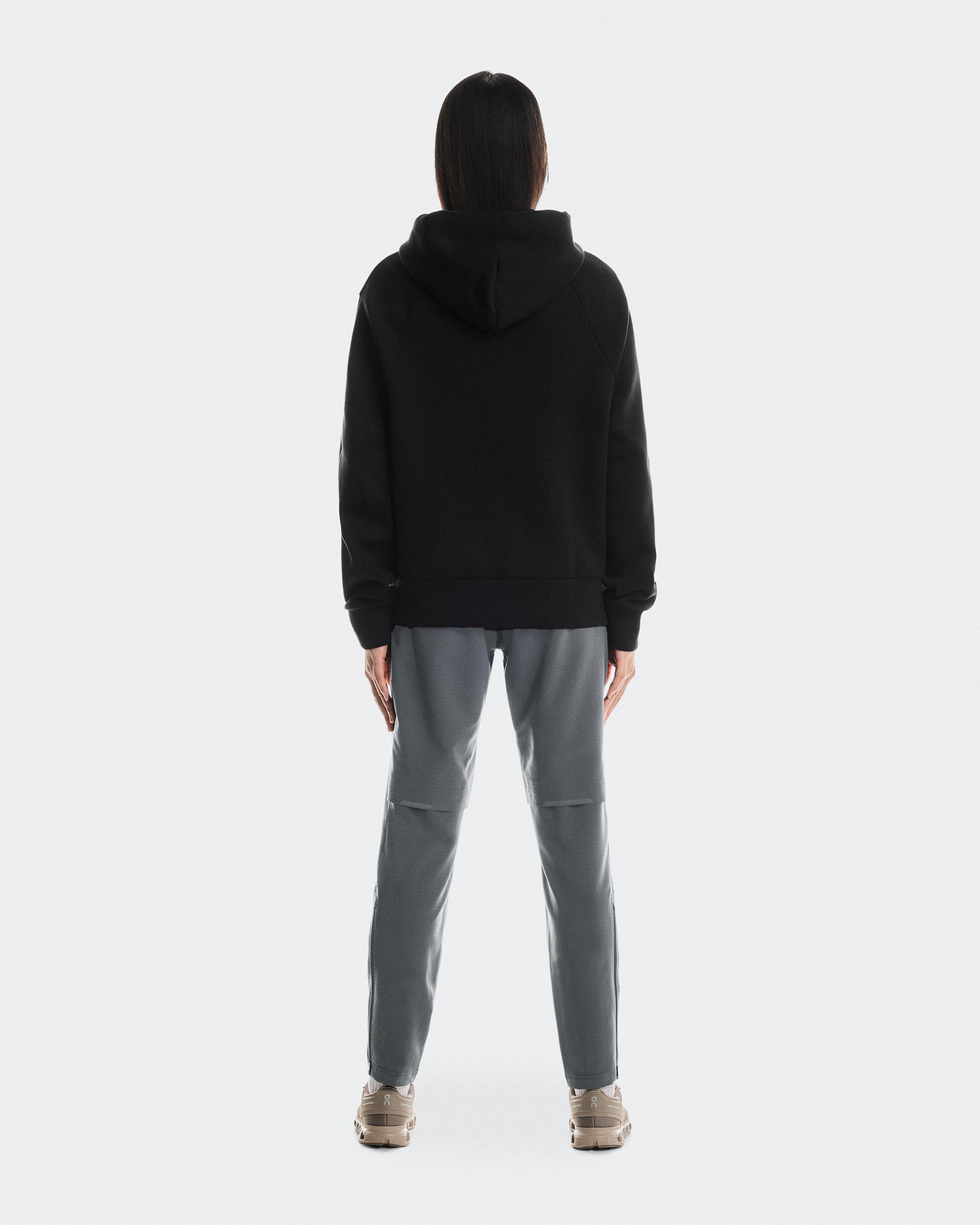 Женское худи на молнии On Focus Tech Zip Hoodie, Black — фото 2