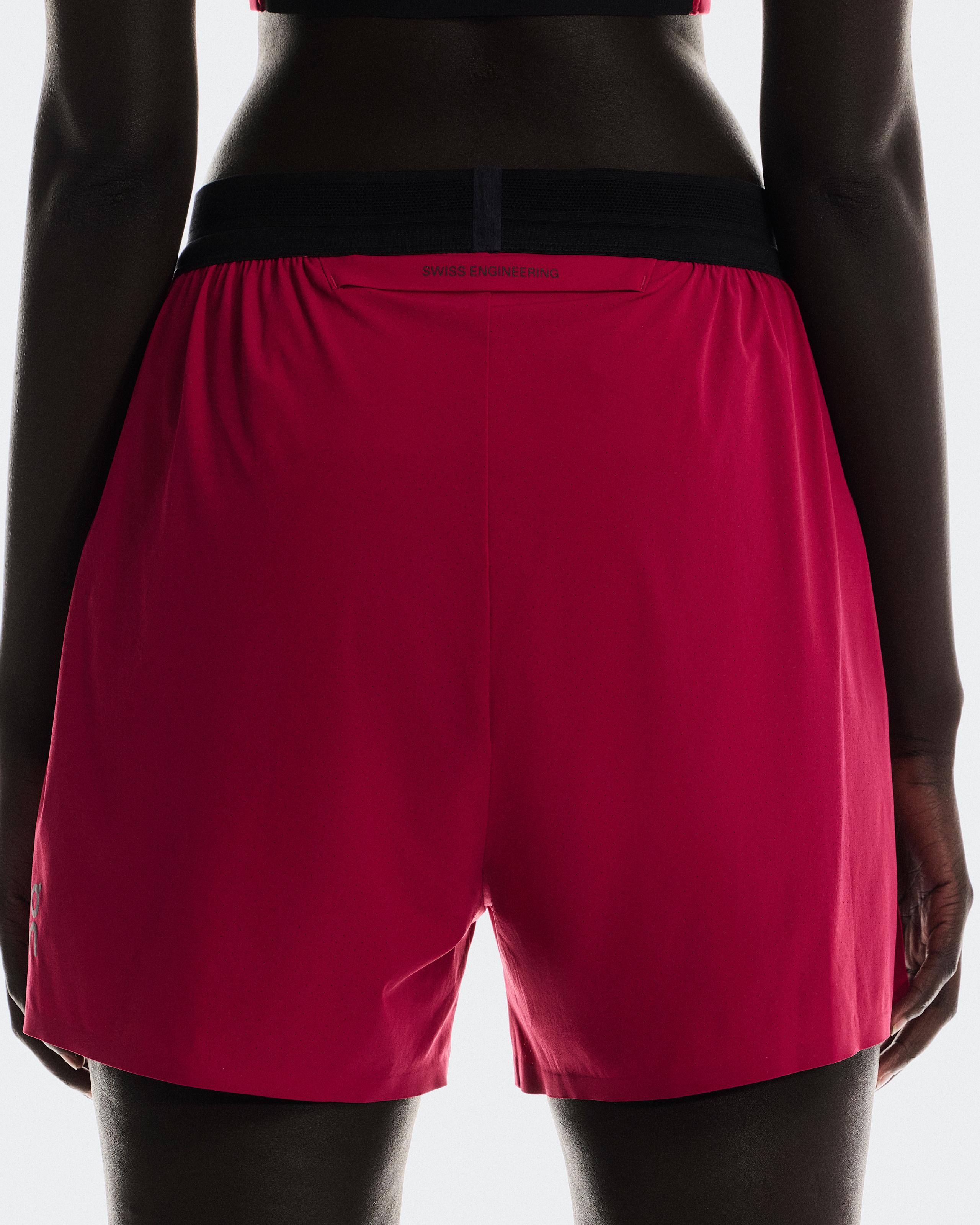 Женские шорты 3" Performance 2/1 Shorts, цвет Grenadine / Black (гранатовый / чёрный) — фото 4