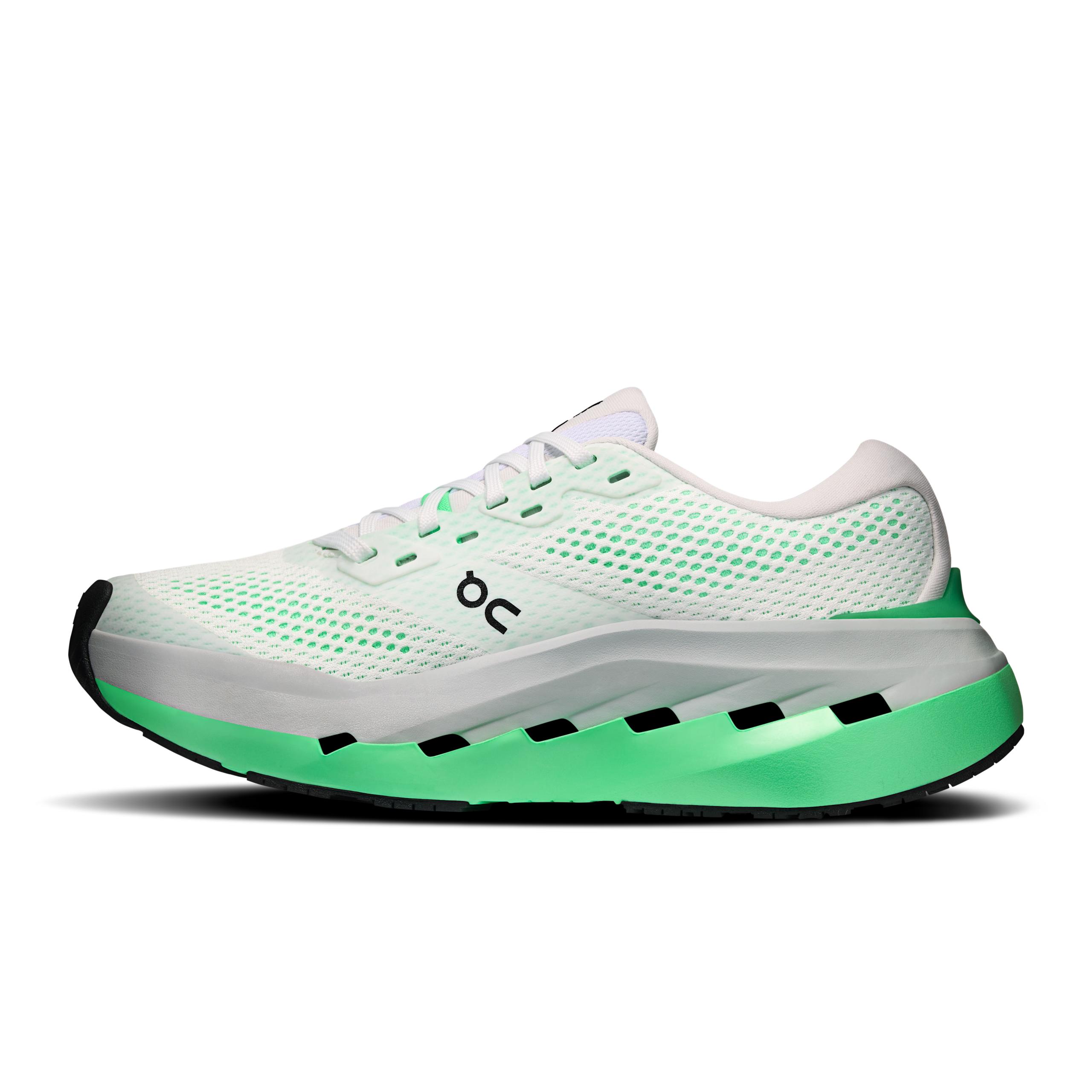 Кроссовки On Cloudrunner 3 Max женские, белые с зелёным — фото 4