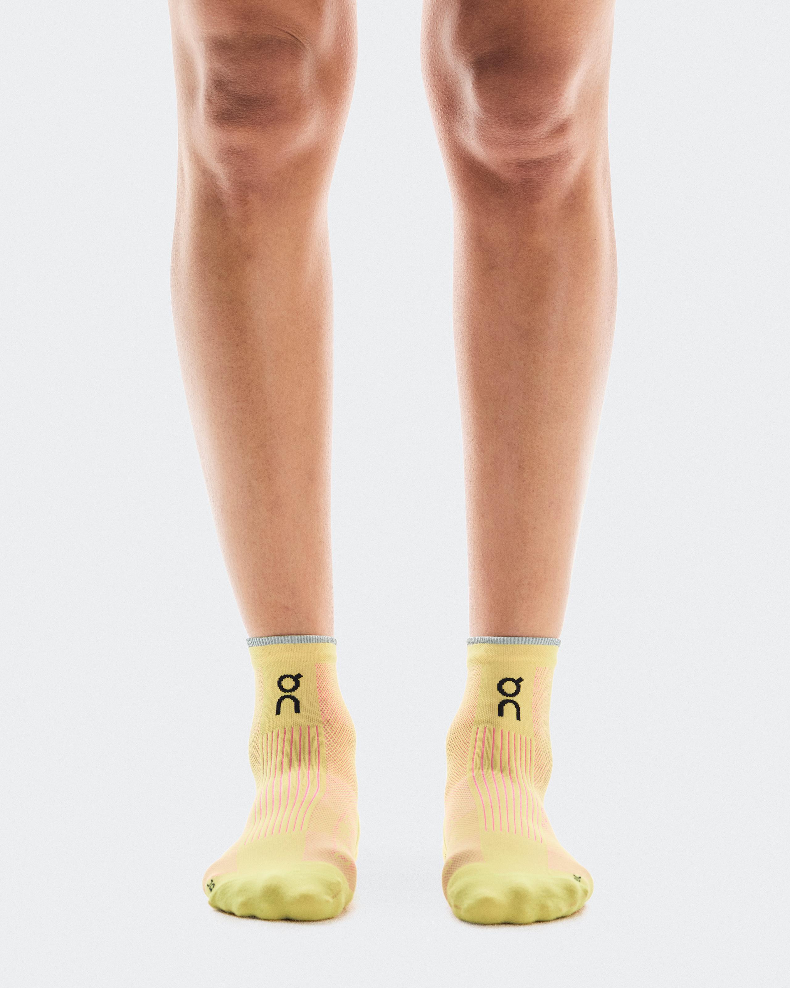 Elite Run Sock Mid Limelight | Pink