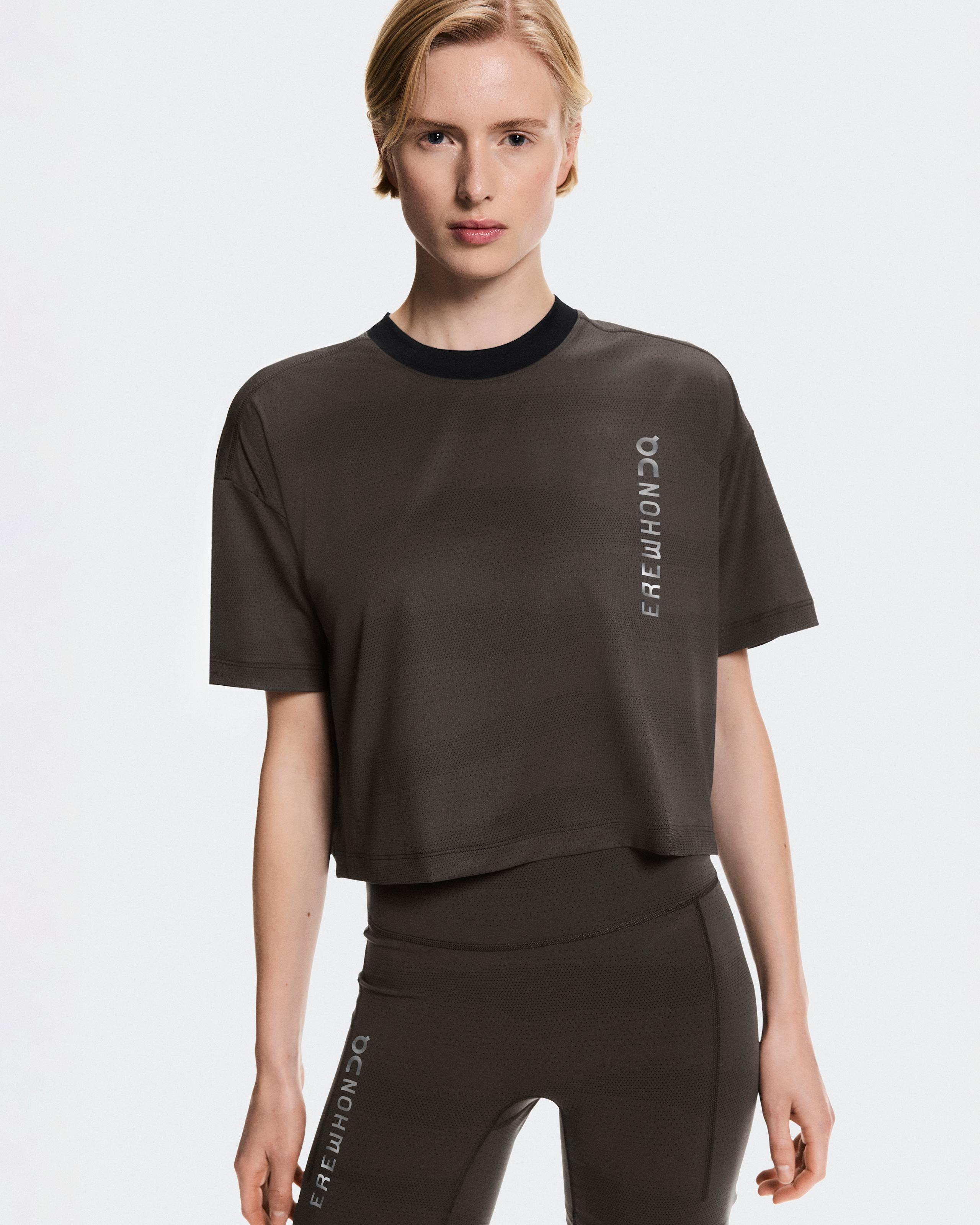 Женская футболка On Performance-T Erewhon, Espresso / Black — фото 3