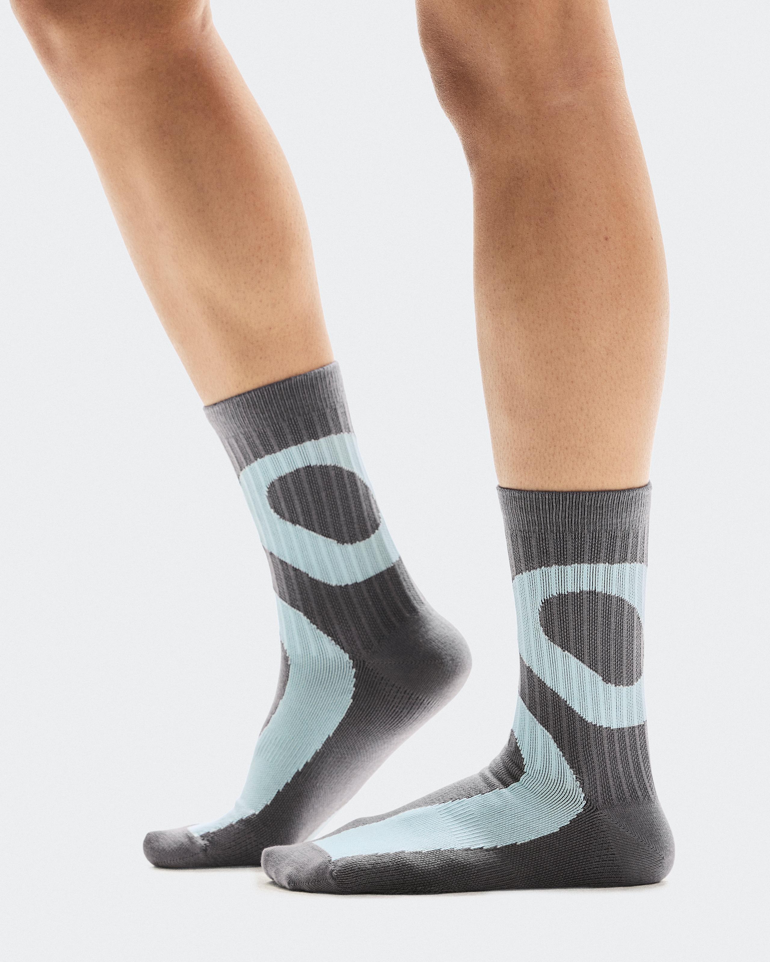 Носки Liquid Logo Sock High 2P, лайм/тёмное затмение (2 пары) — фото 2