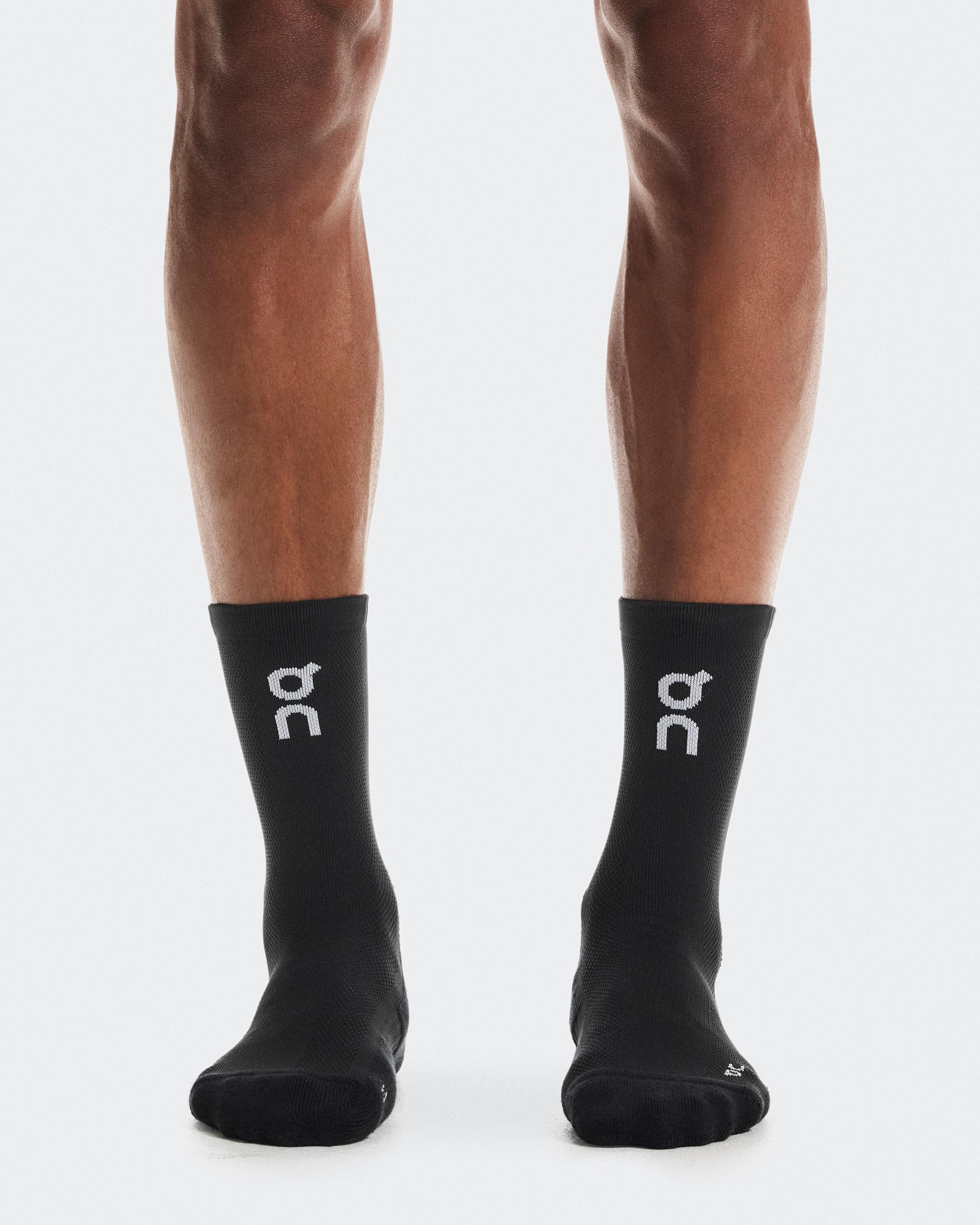 Core Run Sock High 2P Black