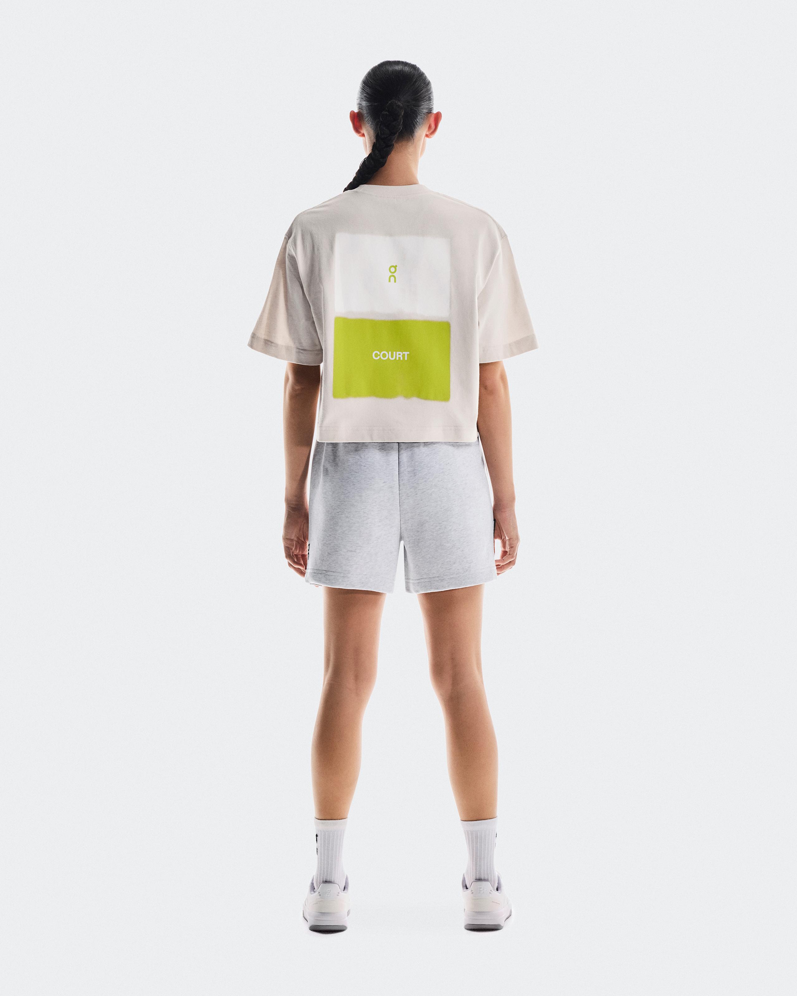 Женская футболка On Club Boxy-T Graphic, серебристая — фото 2