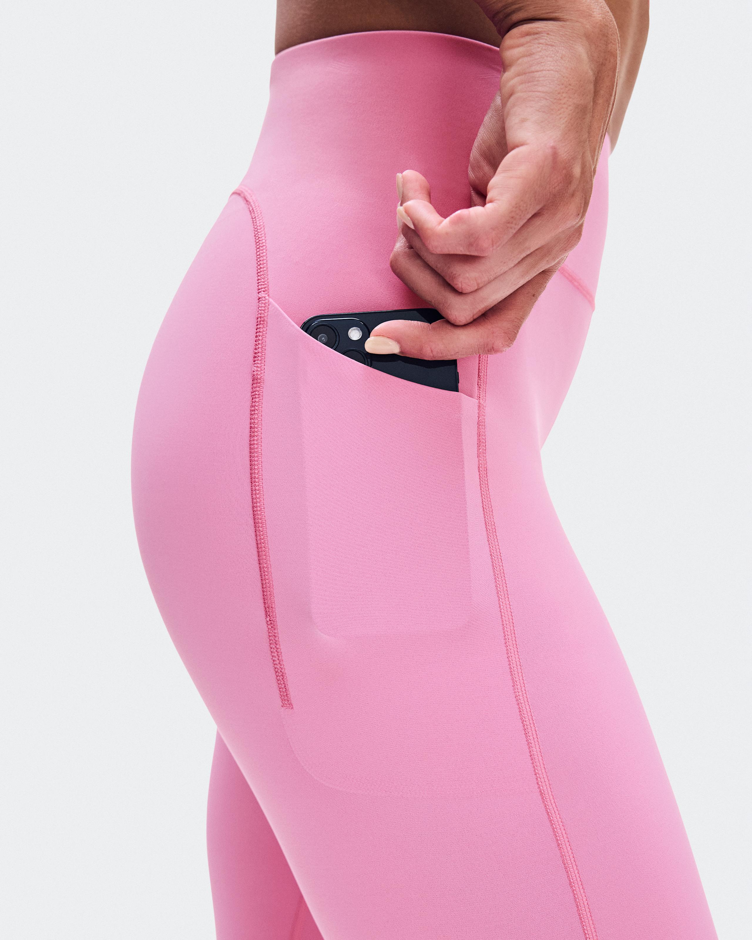 Тайтсы On Train Tights 7/8 женские, нежно-розовые — фото 8