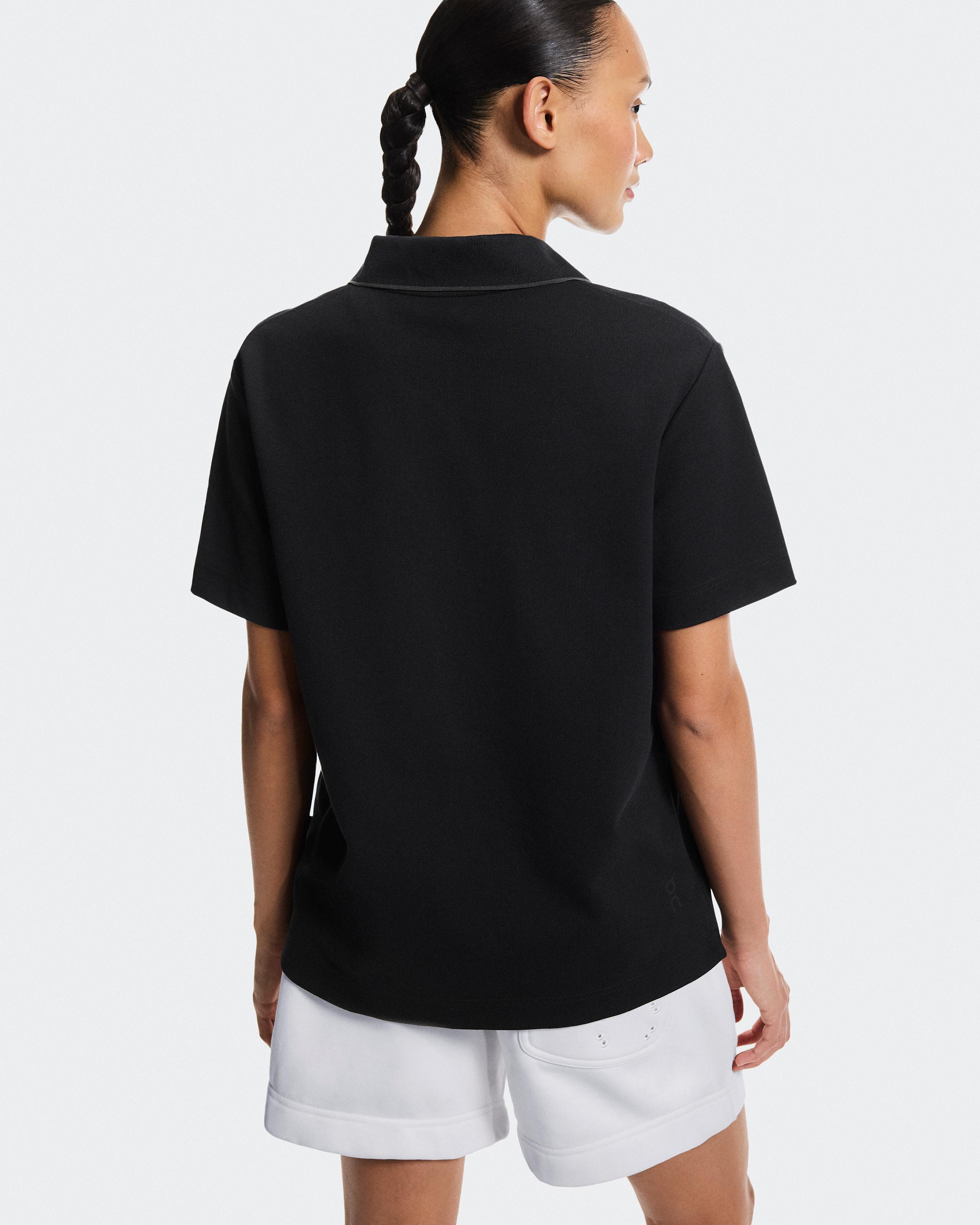Женское поло On Courtside Polo, Black / Eclipse — фото 4