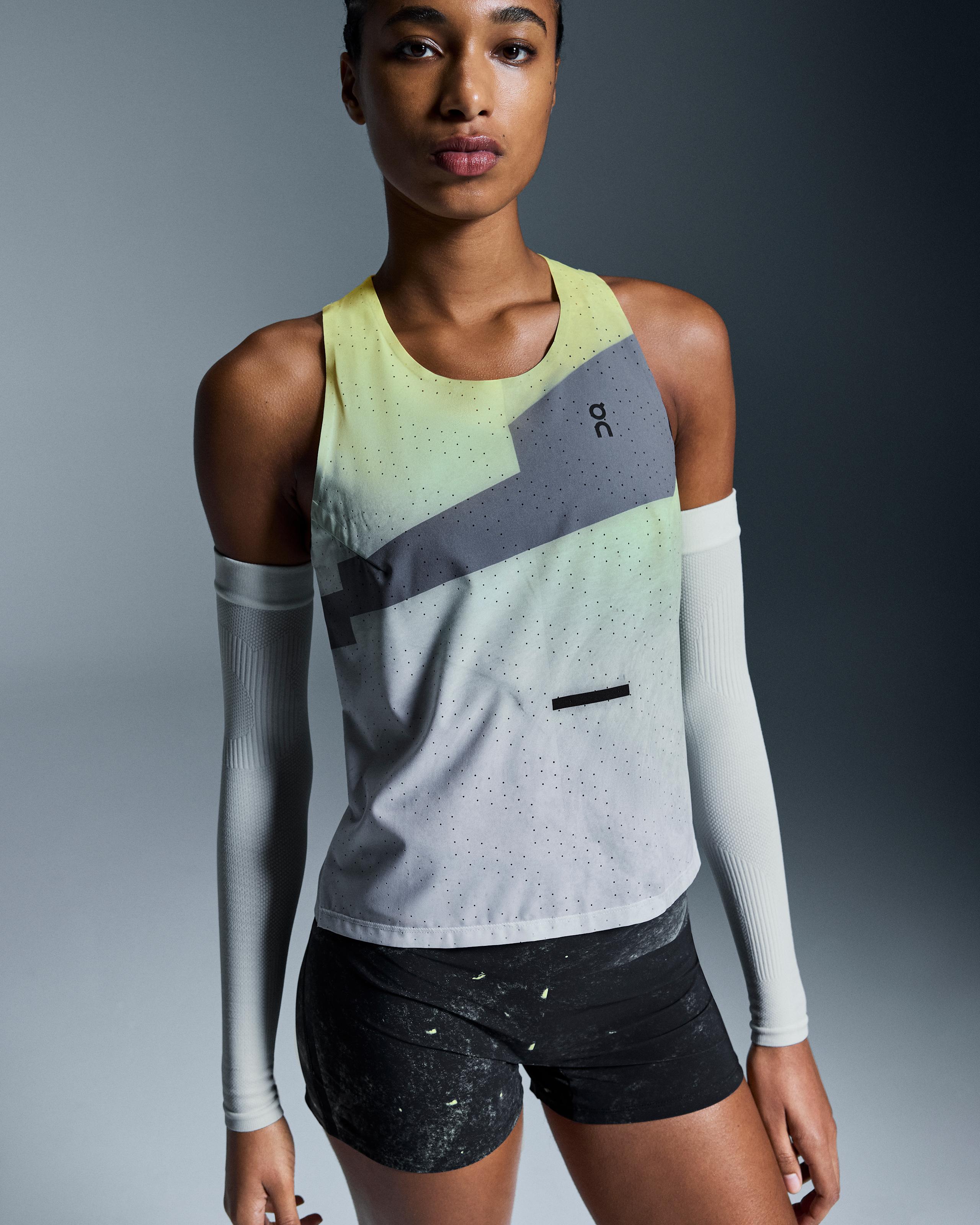 Женская майка On Race Singlet, Limelight / Glacier — фото 3