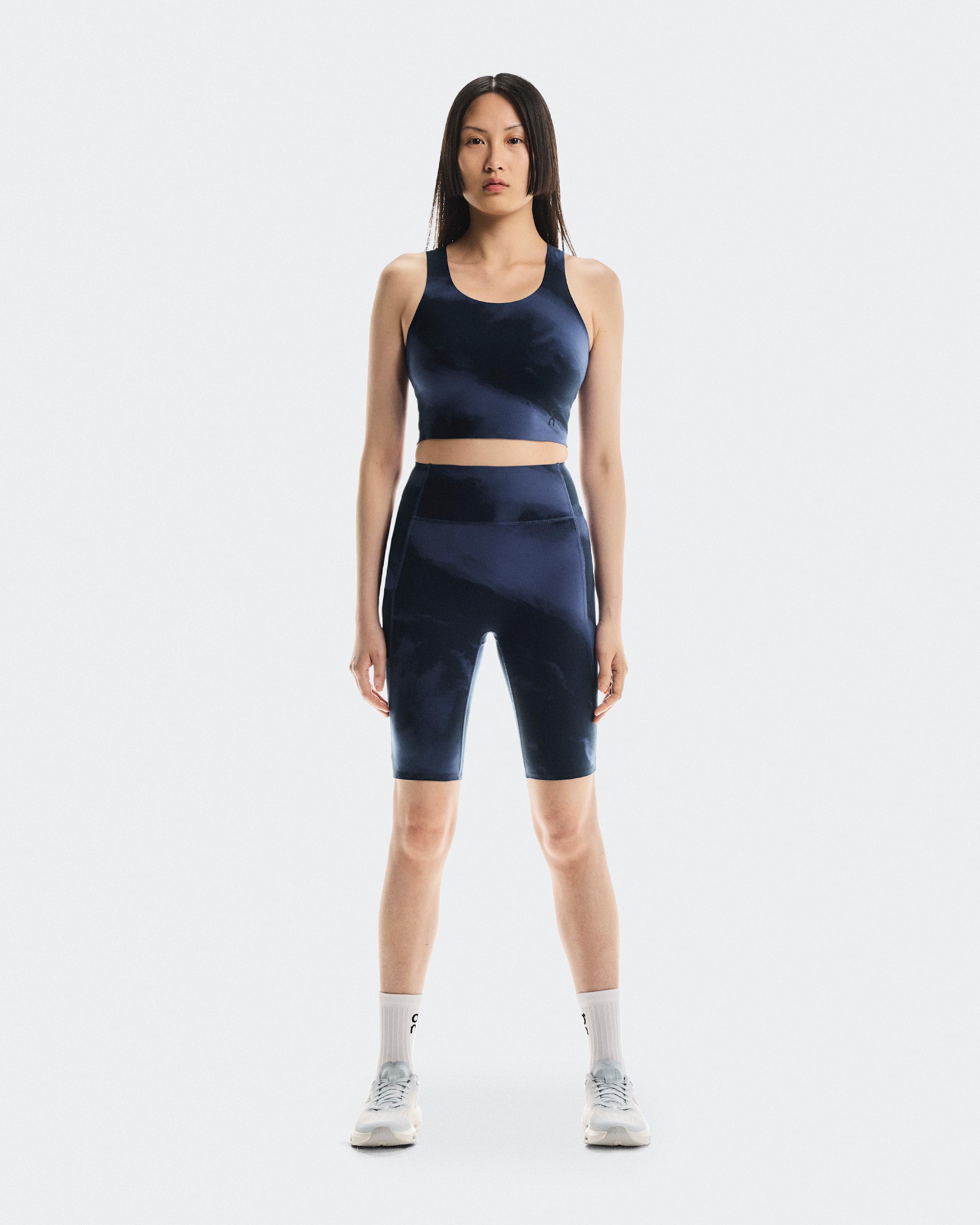 Studio Open Back Crop Acai | Navy