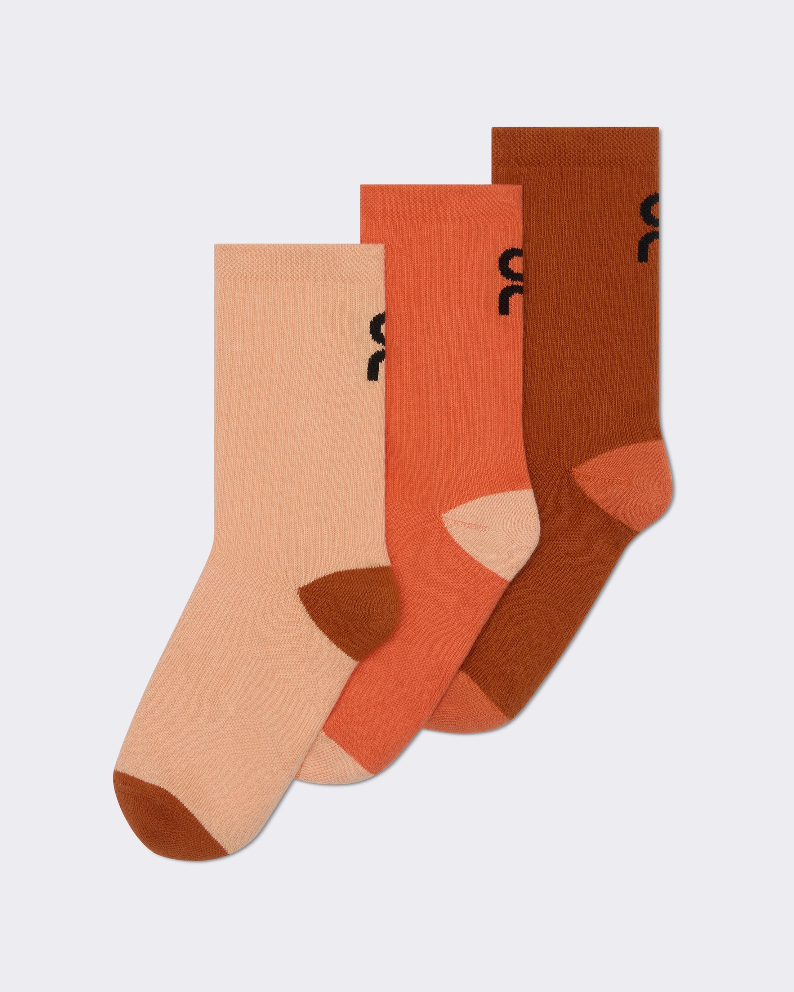 Logo Sock High 3P Kids Flame | Cinnamon