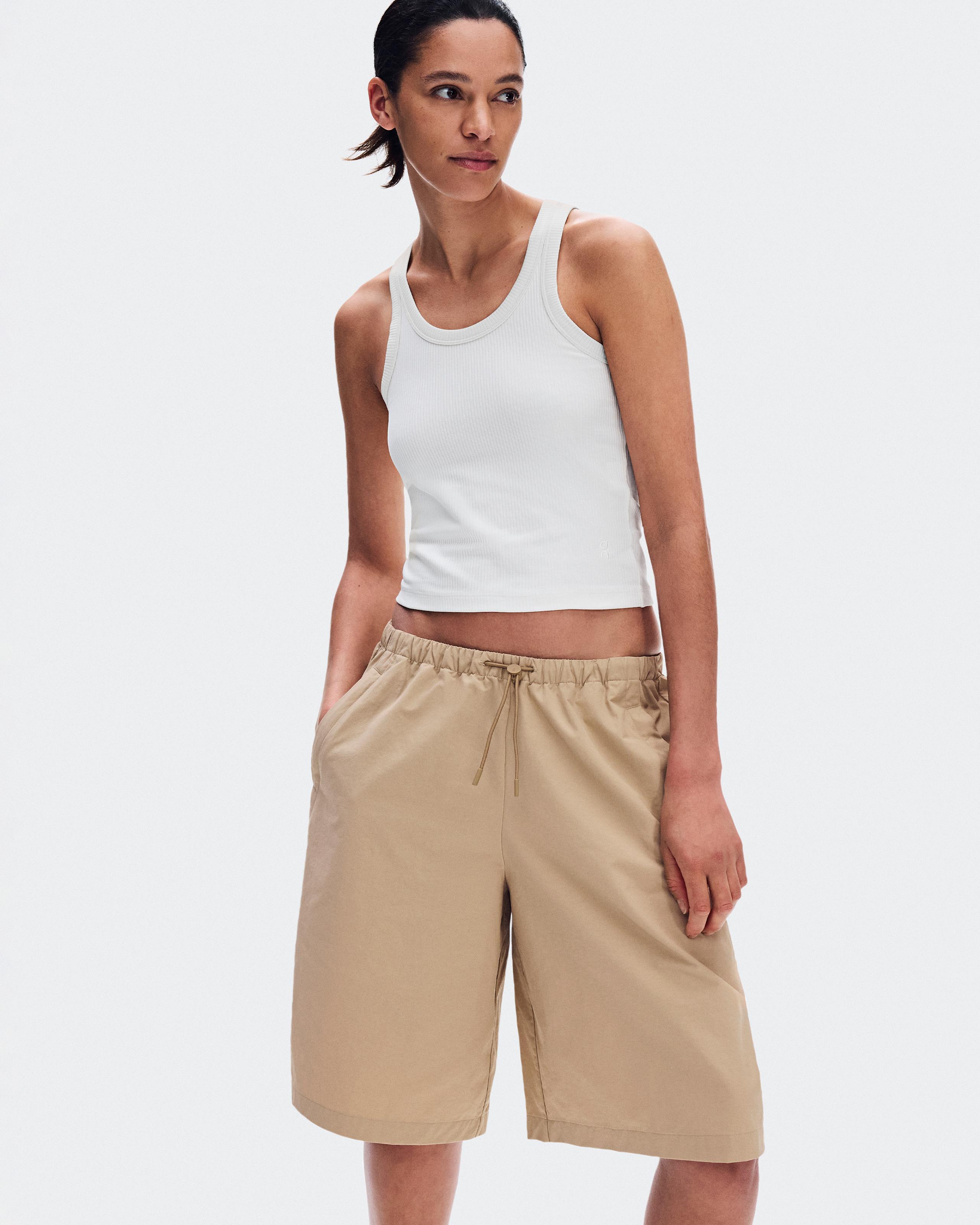 Шорты женские On Bermuda Shorts (бежевый) — фото 6