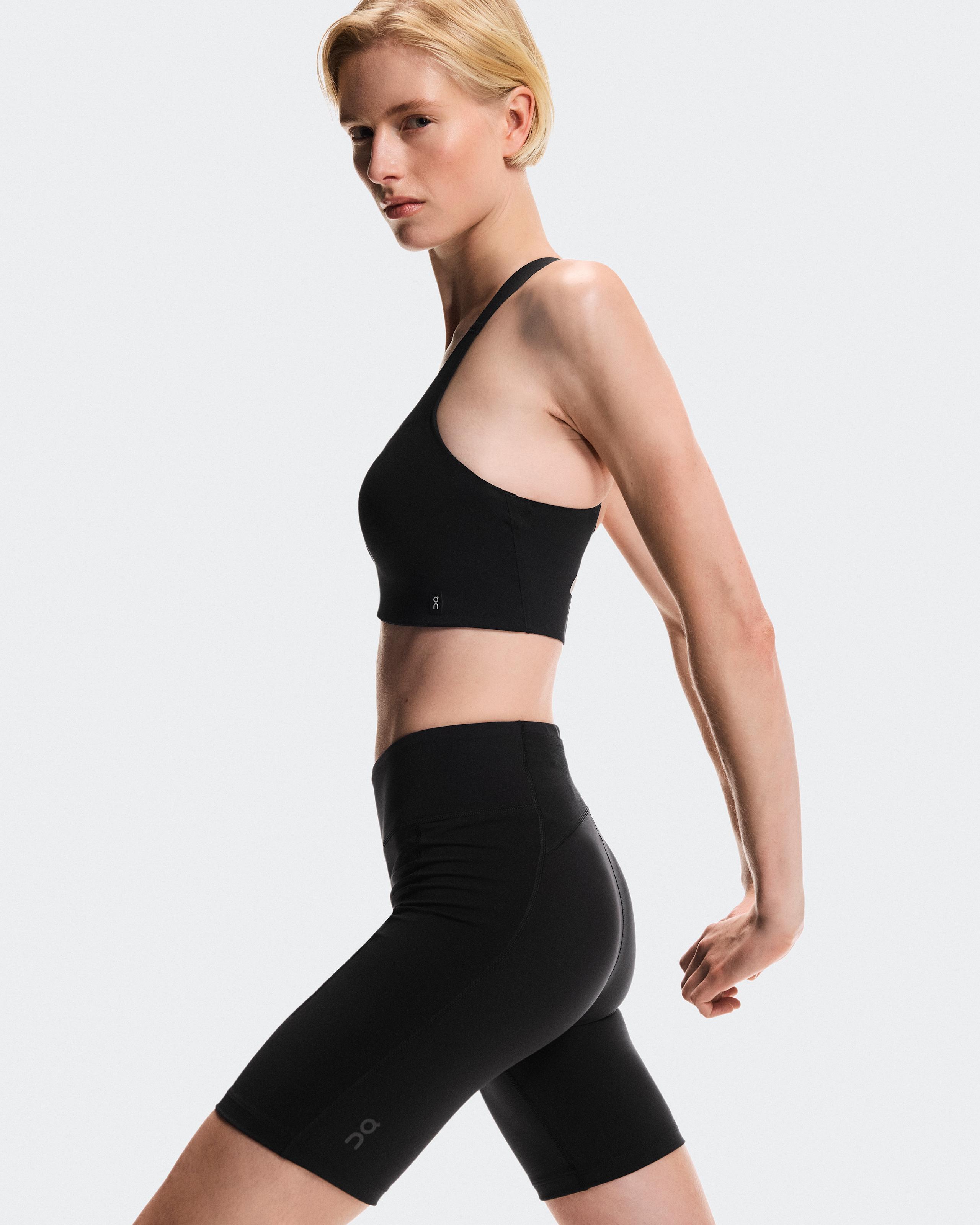 Тайтсы-шорты женские On 8" Performance Tights, цвет чёрный (Black) — фото 5