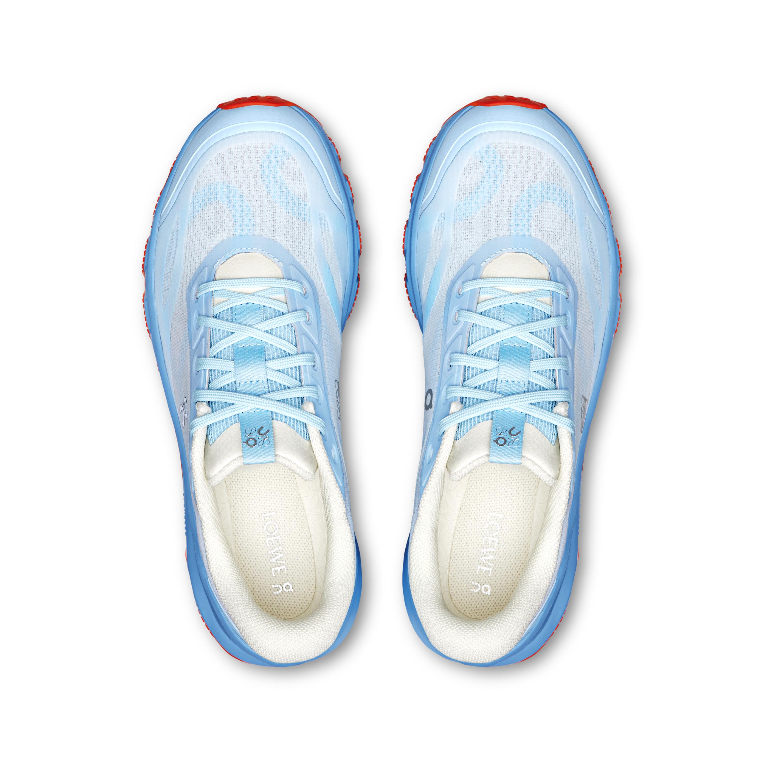 Женские кроссовки On Cloudventure LOEWE 2, Blue / Red / White — фото 2