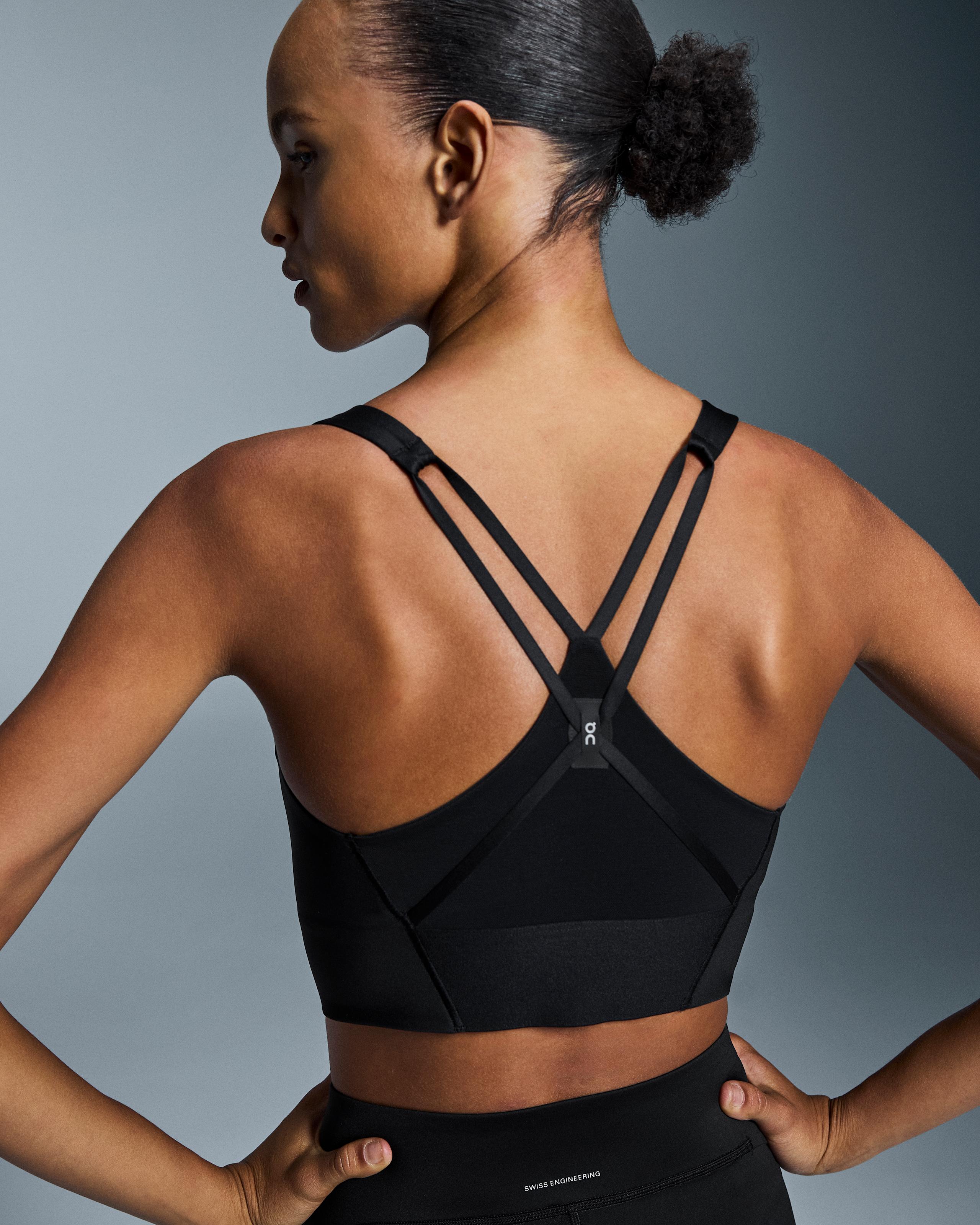 Женский топ-бра On Train Bra Longline, Black — фото 4
