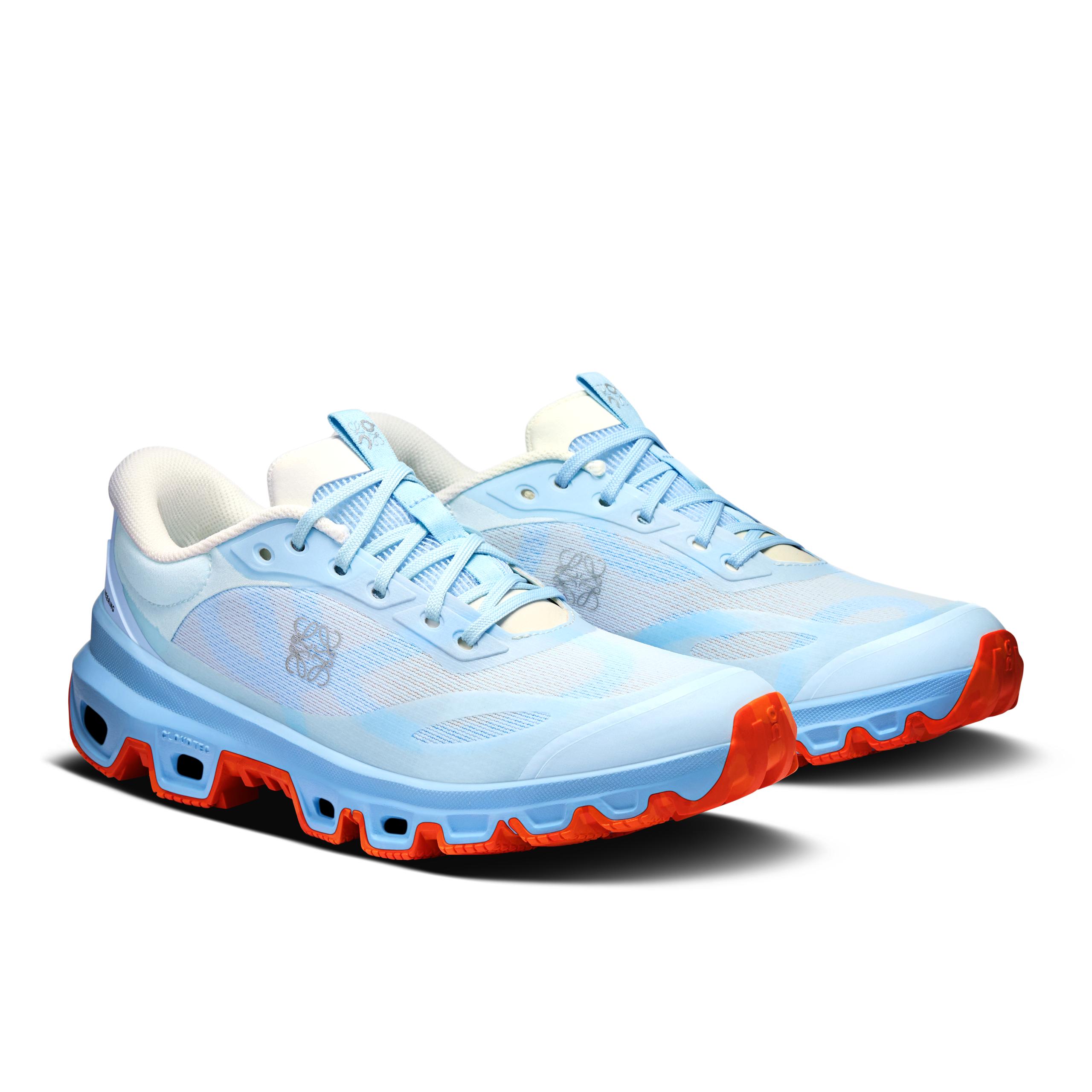 Женские кроссовки On Cloudventure LOEWE 2, Blue / Red / White — фото 6