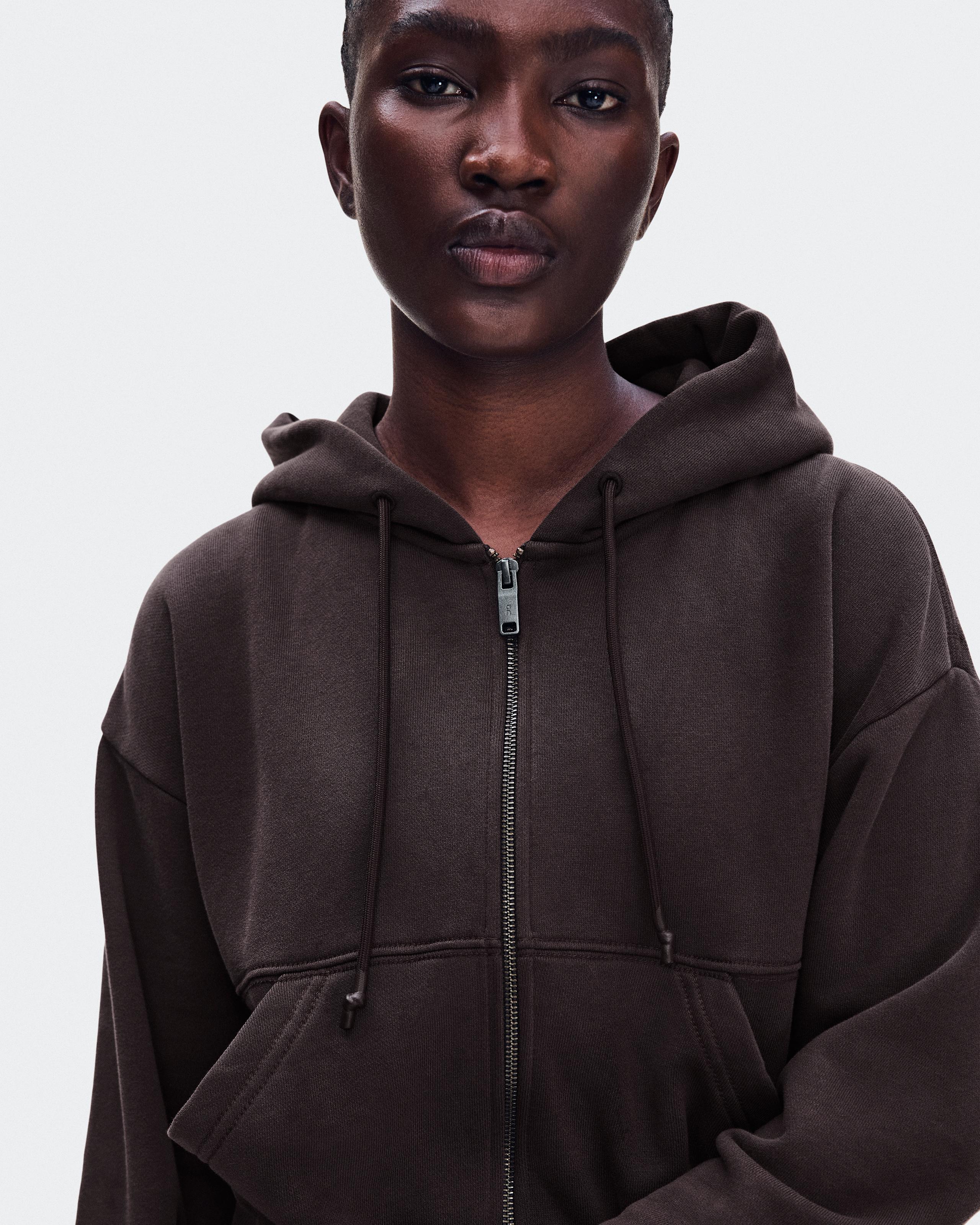 Худи On Club Collective Full Zip Hoodie FKA, Espresso — фото 8