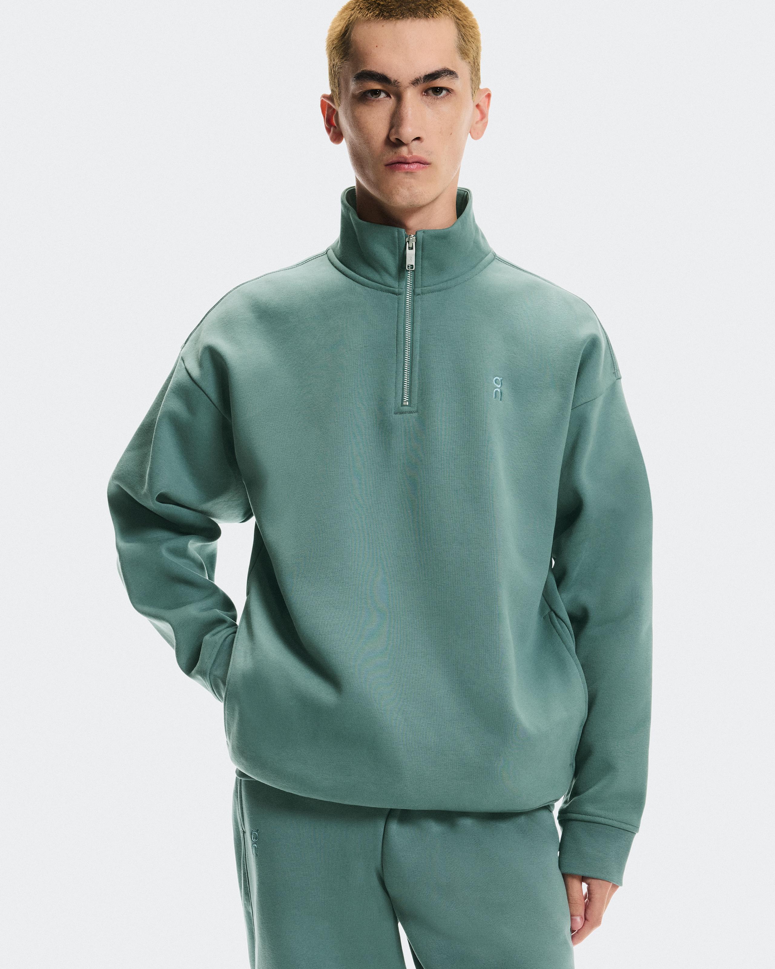 Мужская кофта на молнии On Club Collective 1/4 Zip, Tide — фото 3