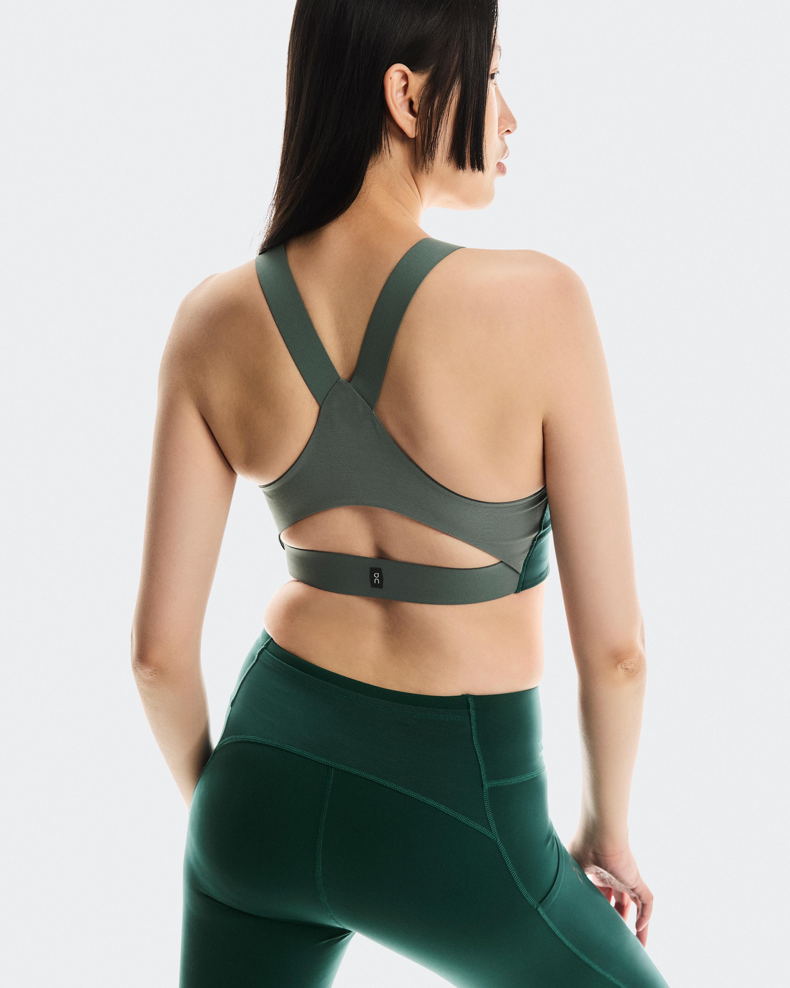 Женский топ-бра On Performance Flex Bra, Spirulina / Olive — фото 4