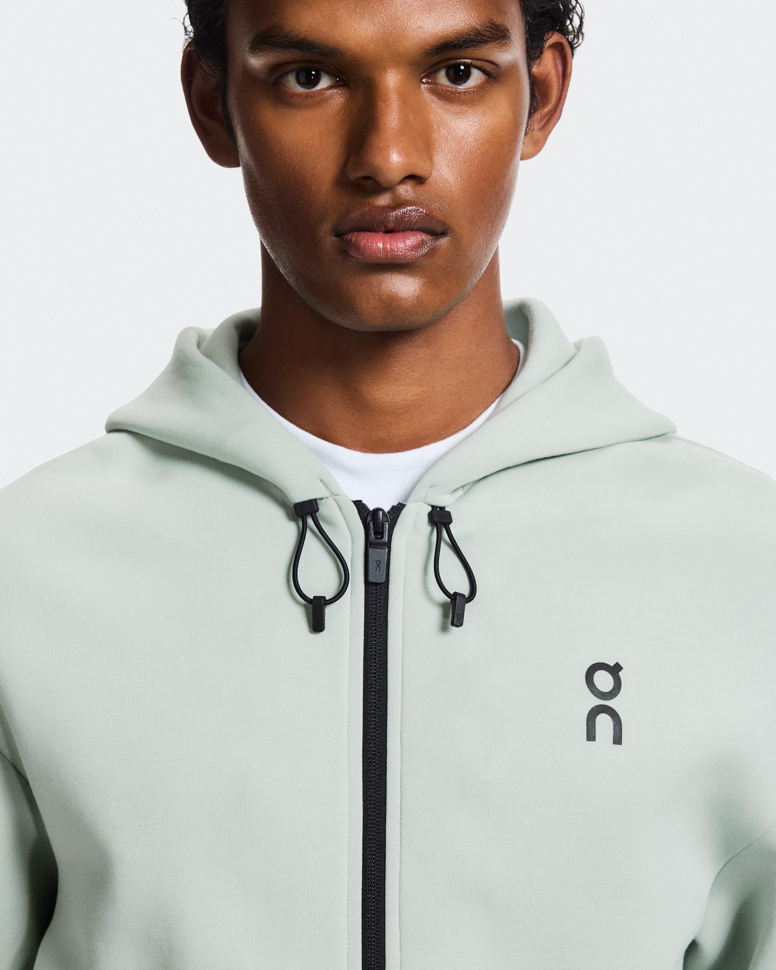 Мужское худи на молнии On Focus Tech Zip Hoodie, Mineral — фото 5