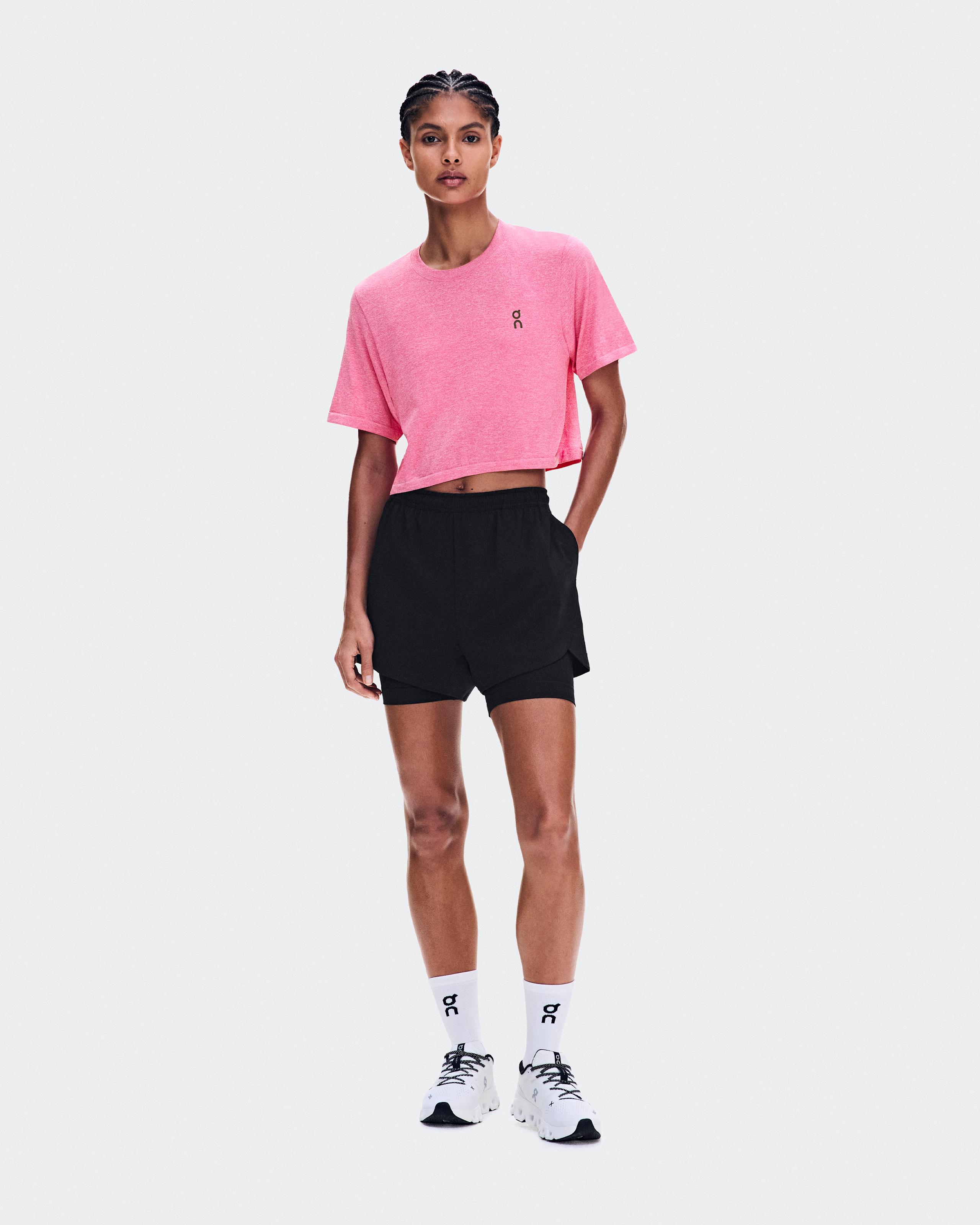 Train Flex-T Crop Bubblegum Heather