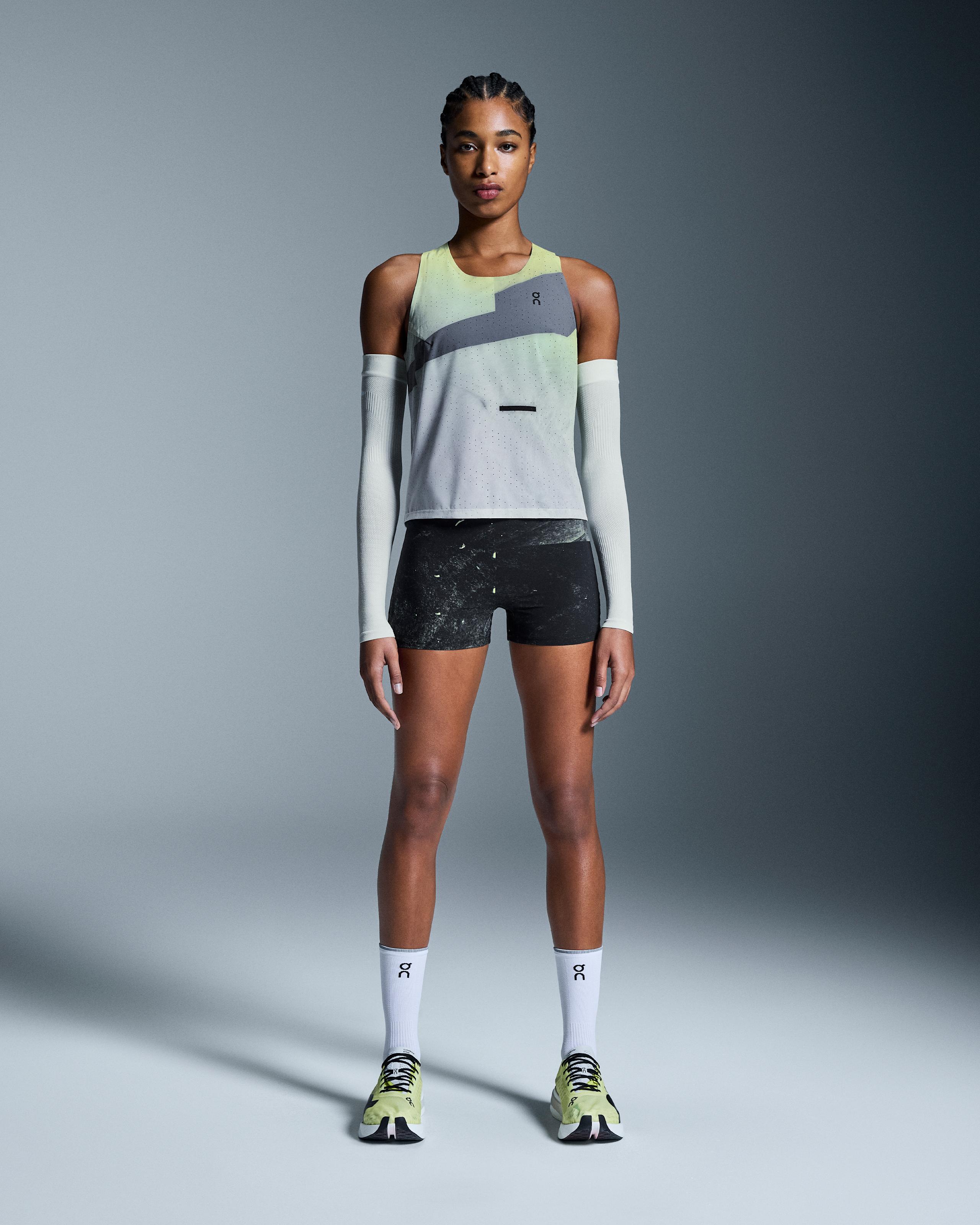 Race Singlet Limelight | Glacier