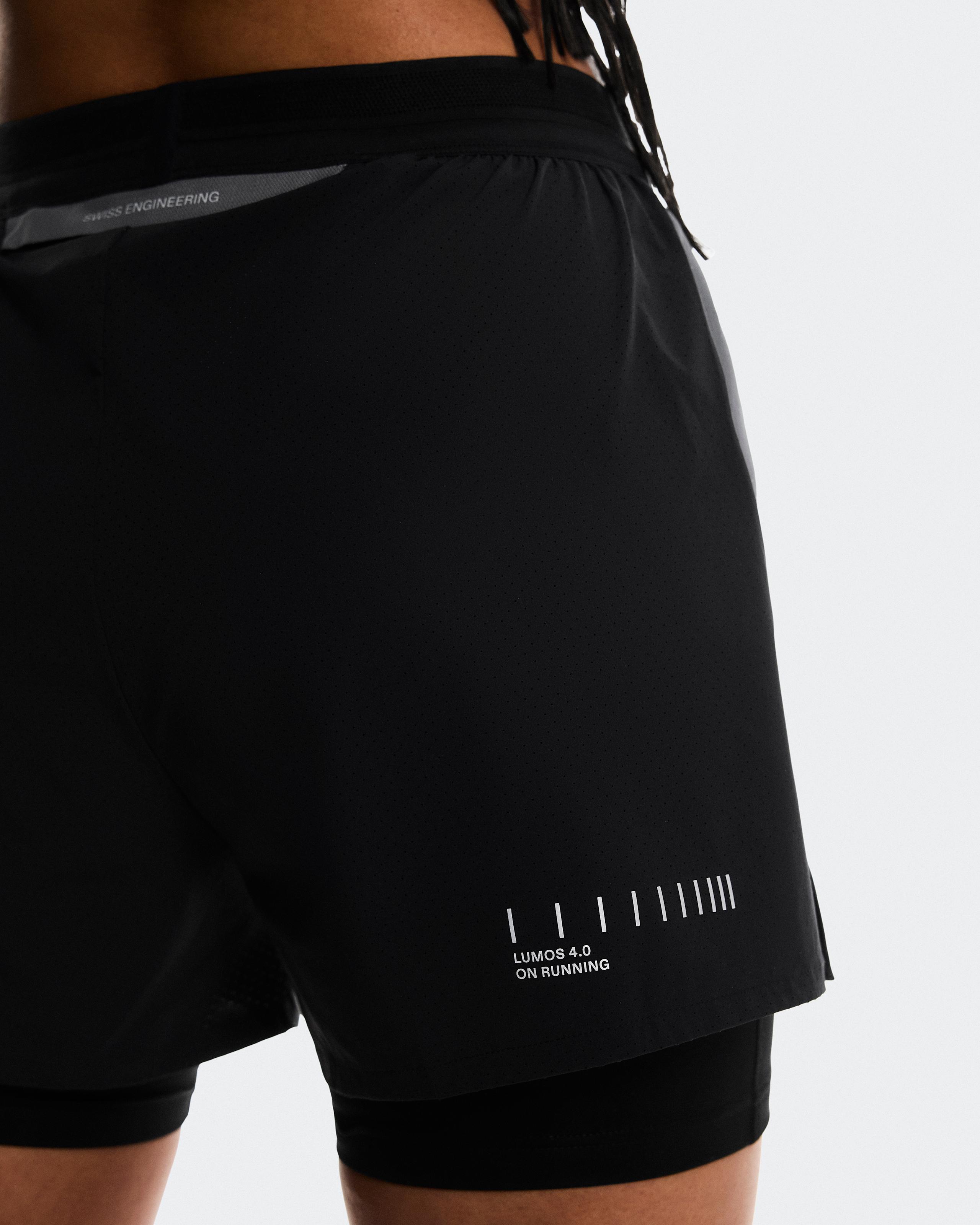 Женские шорты On Performance Shorts Lumos, Eclipse / Black — фото 8