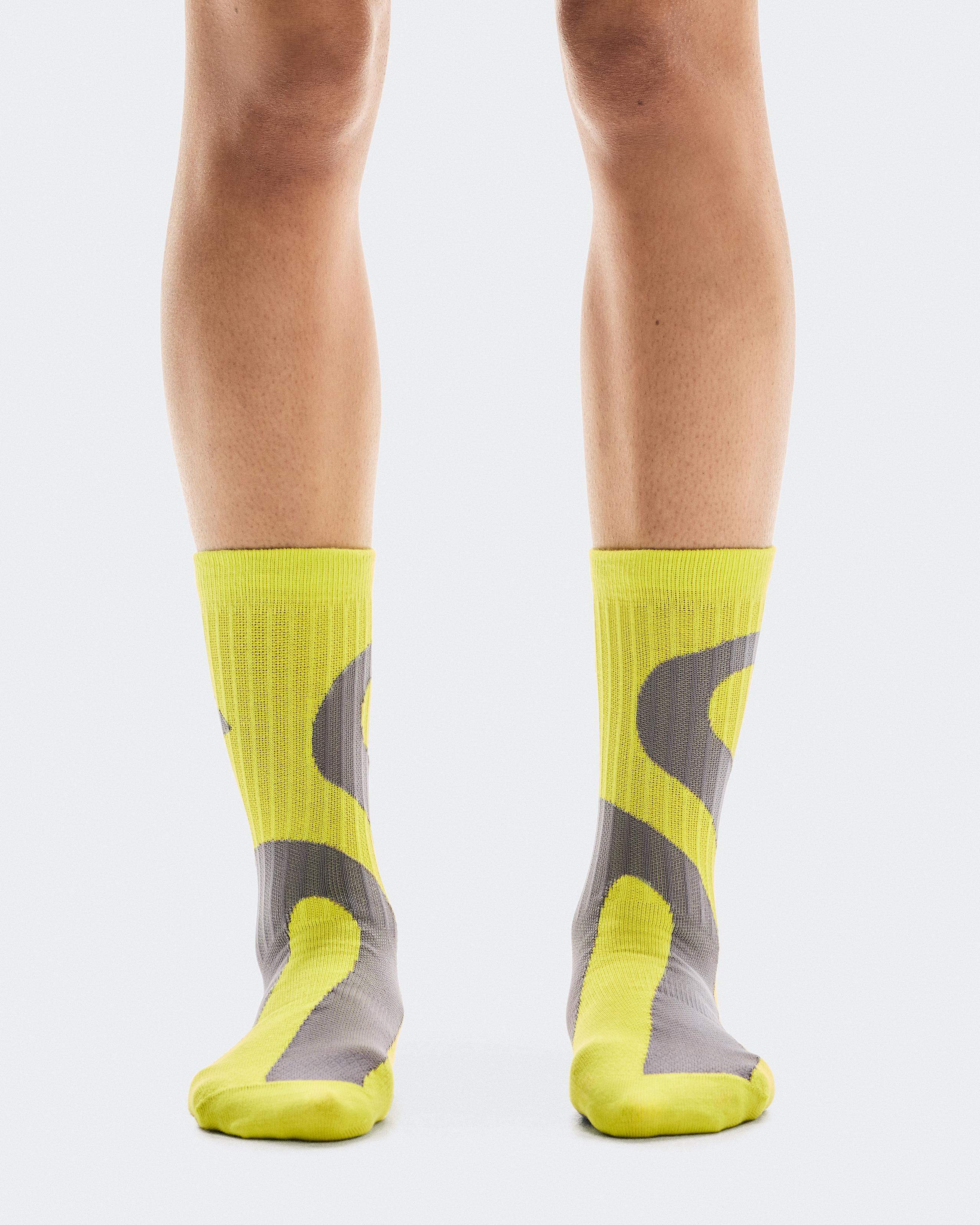 Liquid Logo Sock High 2P Lime | Eclipse