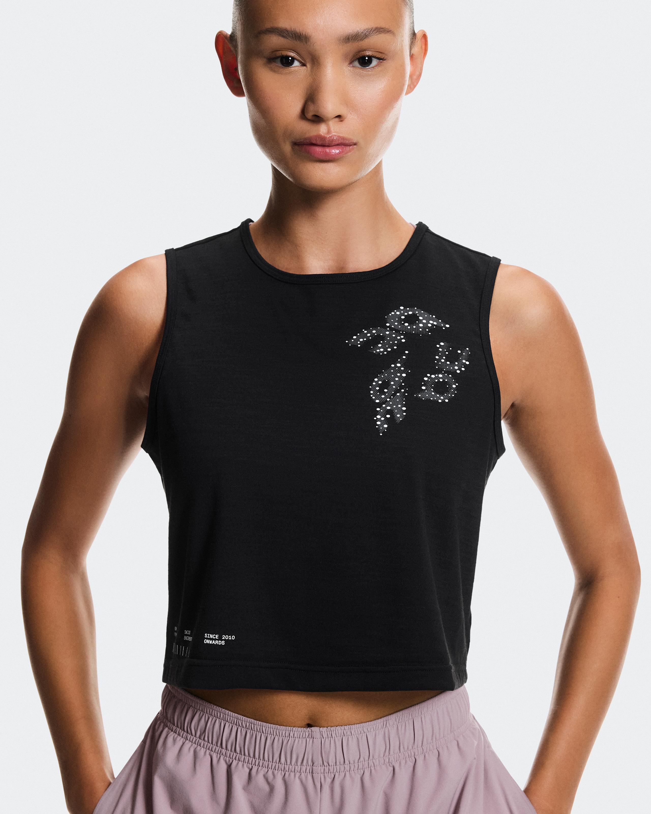 Женская майка On Run Tank, Black — фото 3