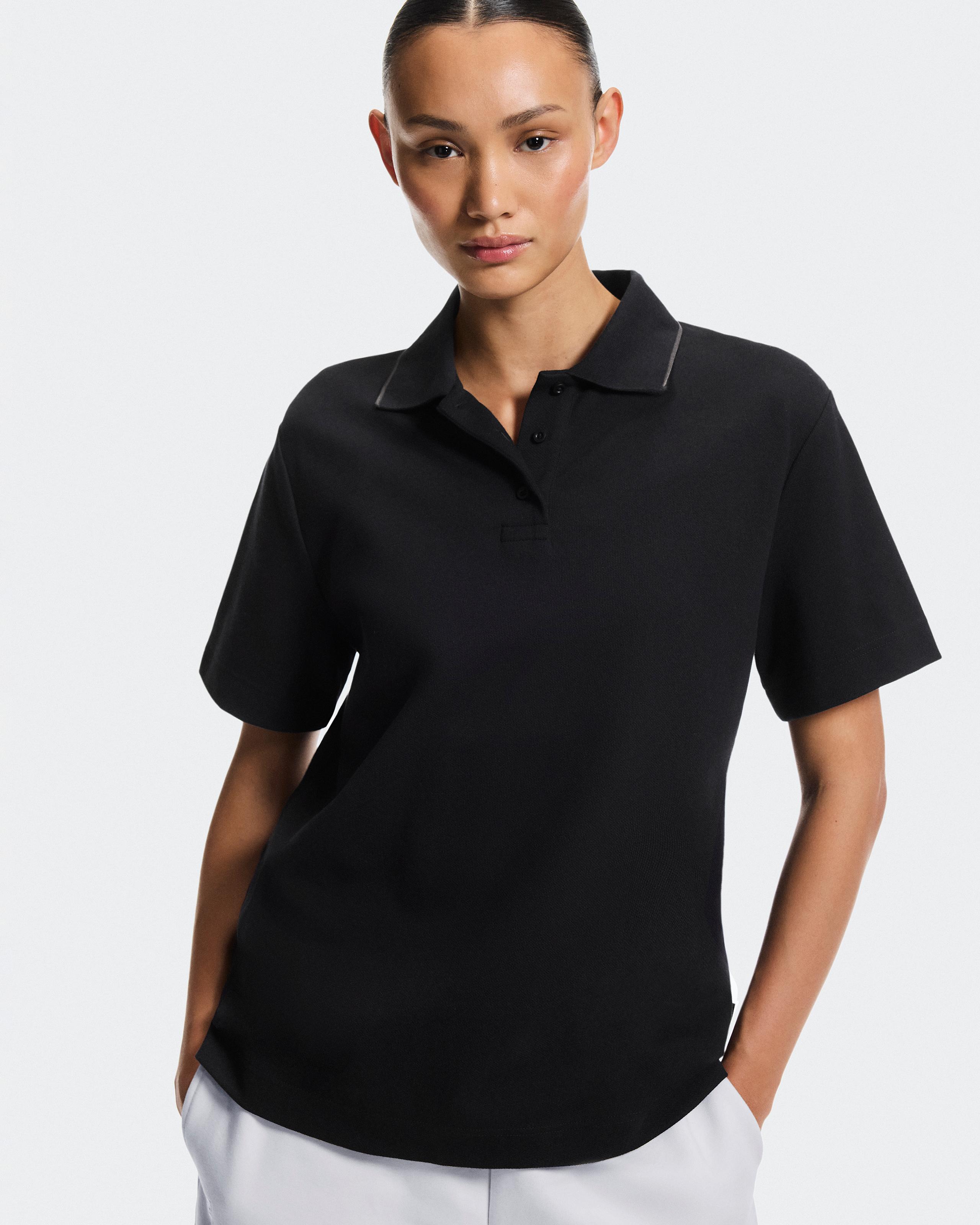 Женское поло On Courtside Polo, Black / Eclipse — фото 3