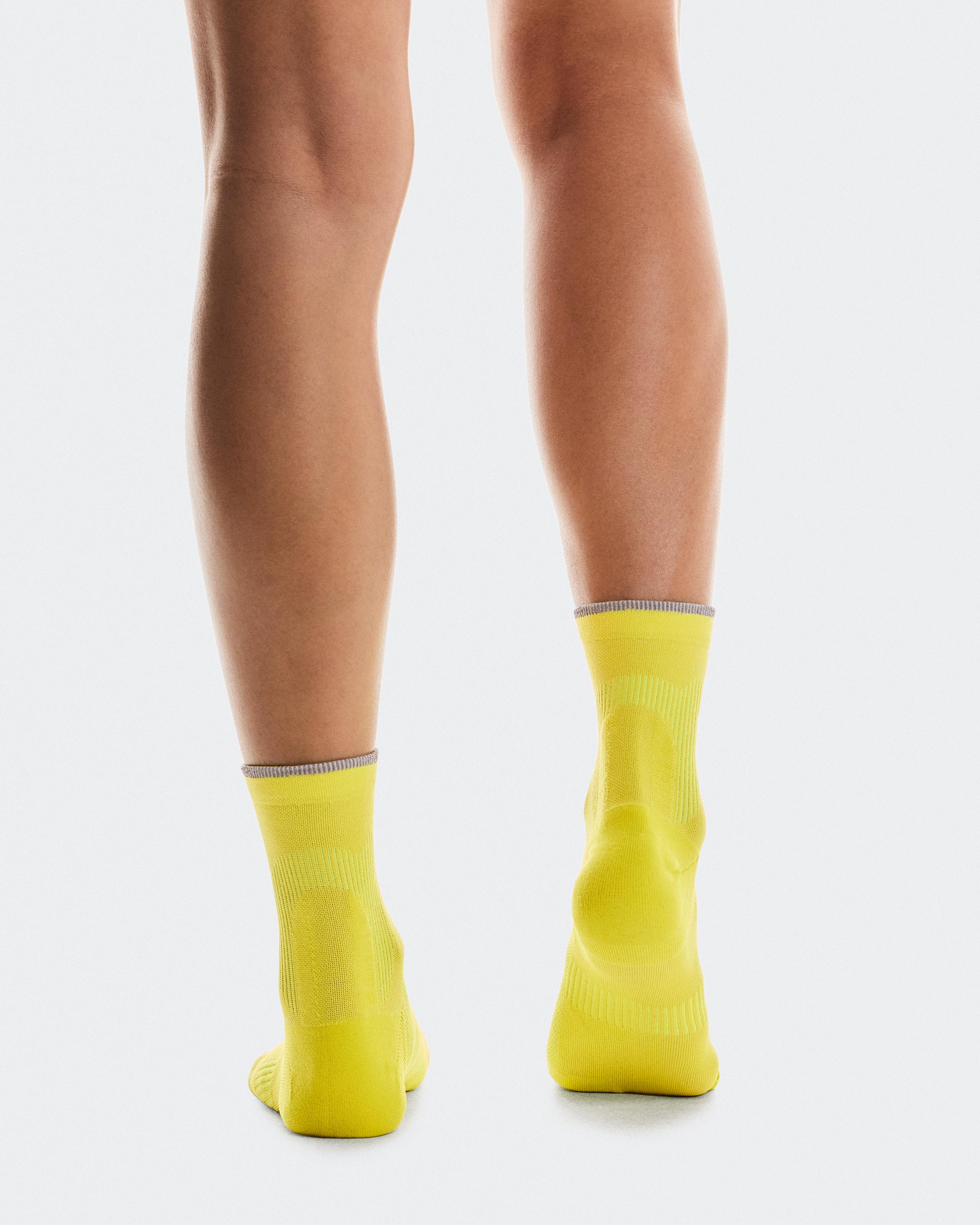 Носки On Elite Run Sock Mid, Lime — фото 3