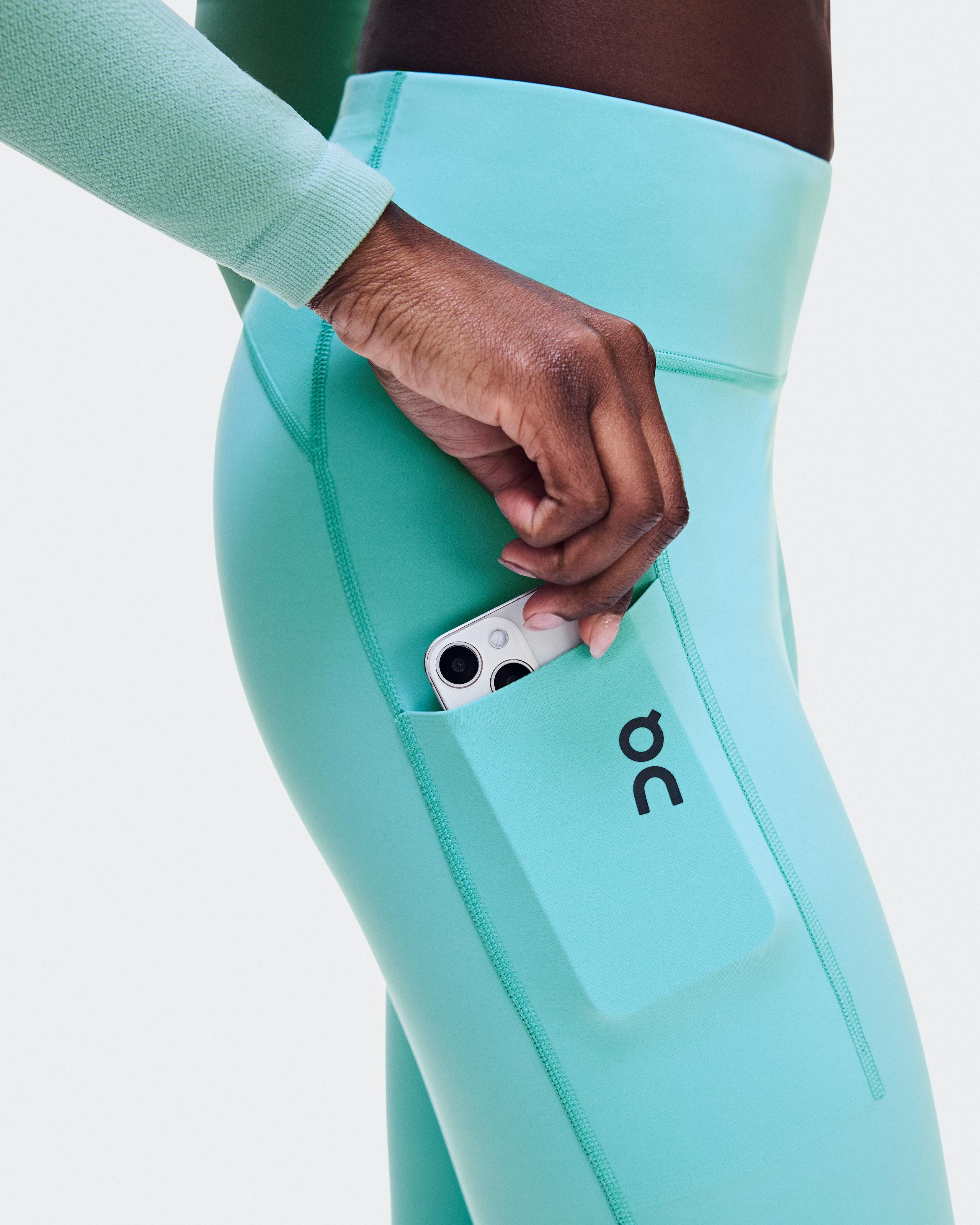 Женские тайтсы On Performance Tights 7/8 Aquamarine — фото 8