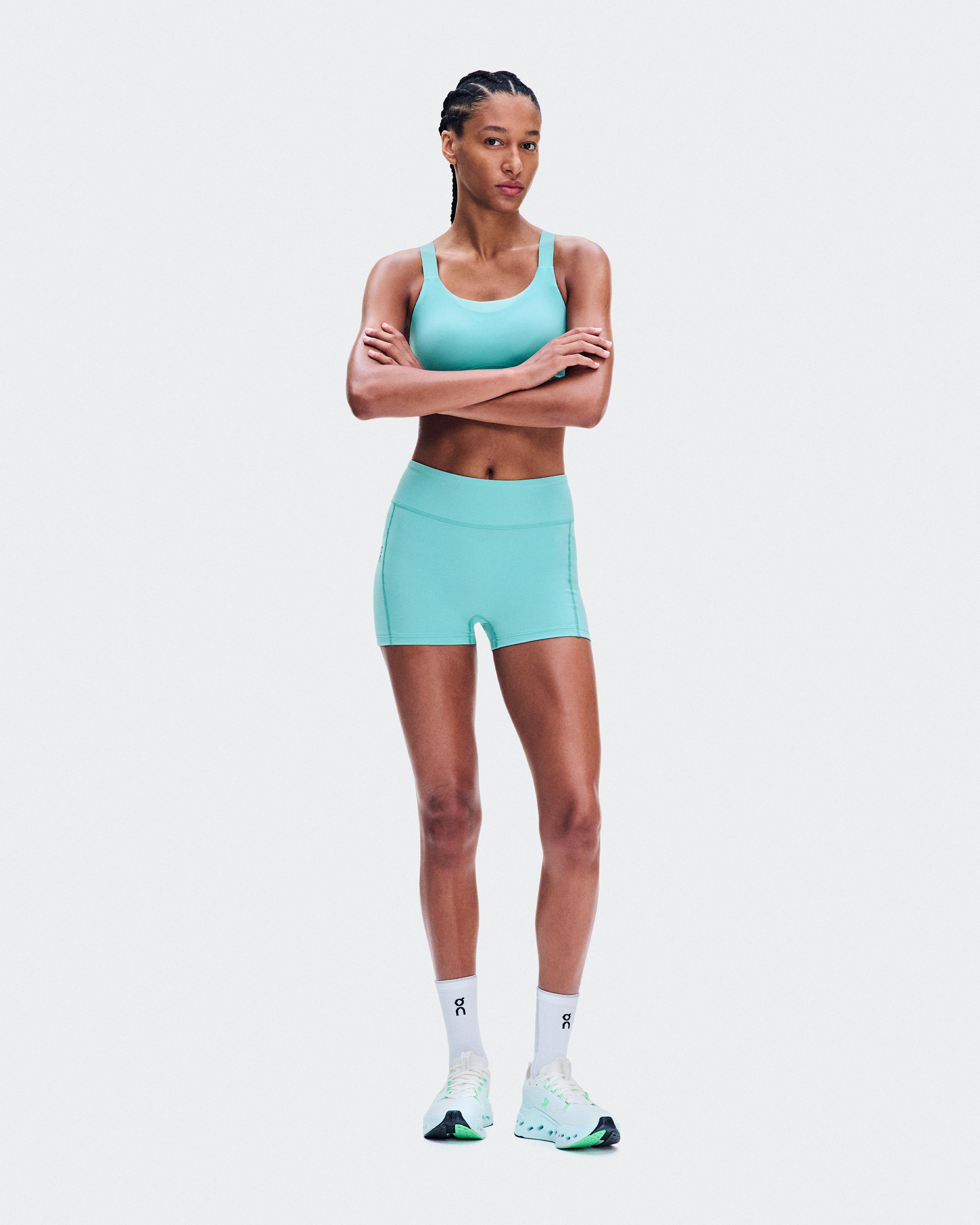 3" Performance Tights Aquamarine