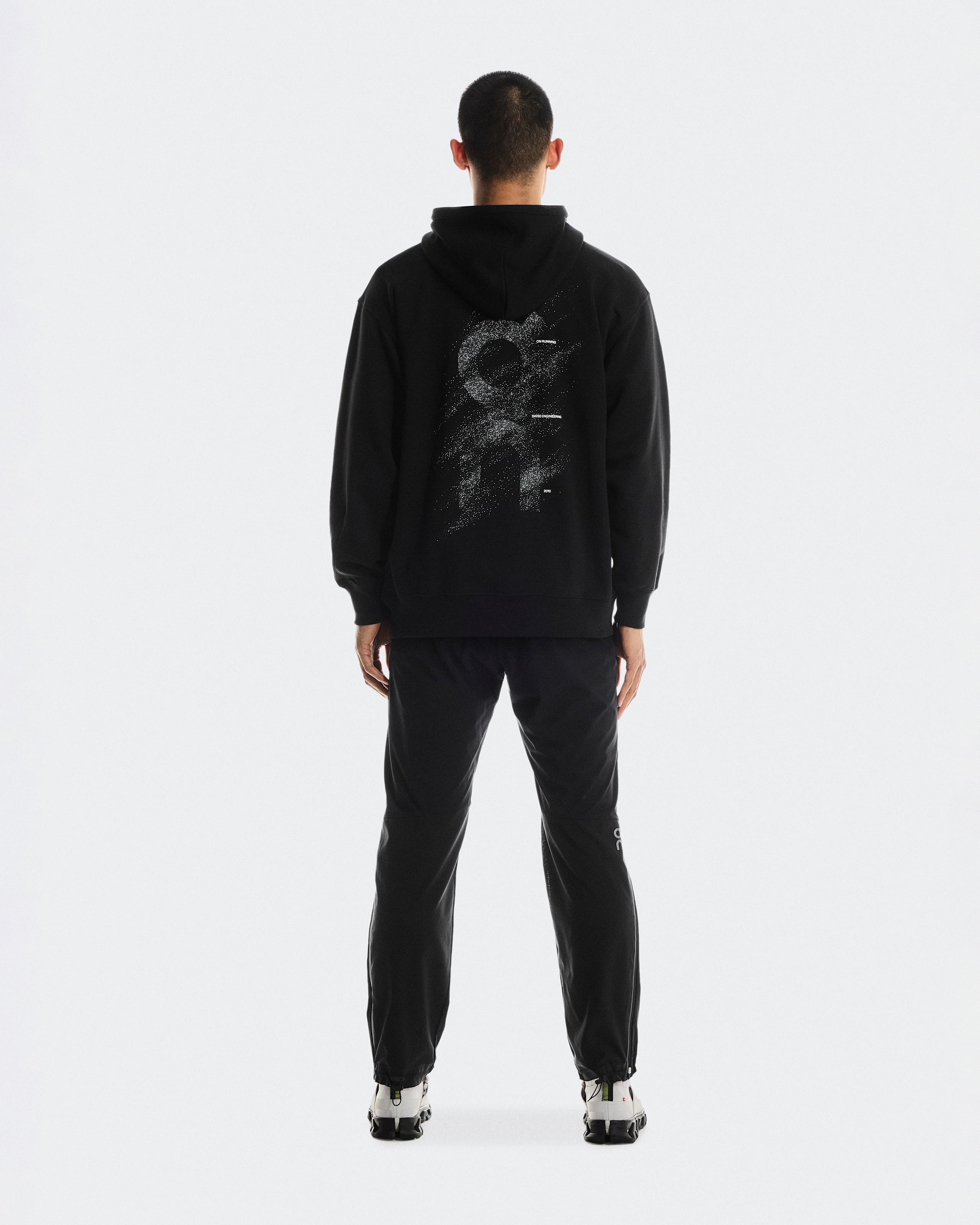 Мужское худи On Club Hoodie Graphic, Black / Olive — фото 2