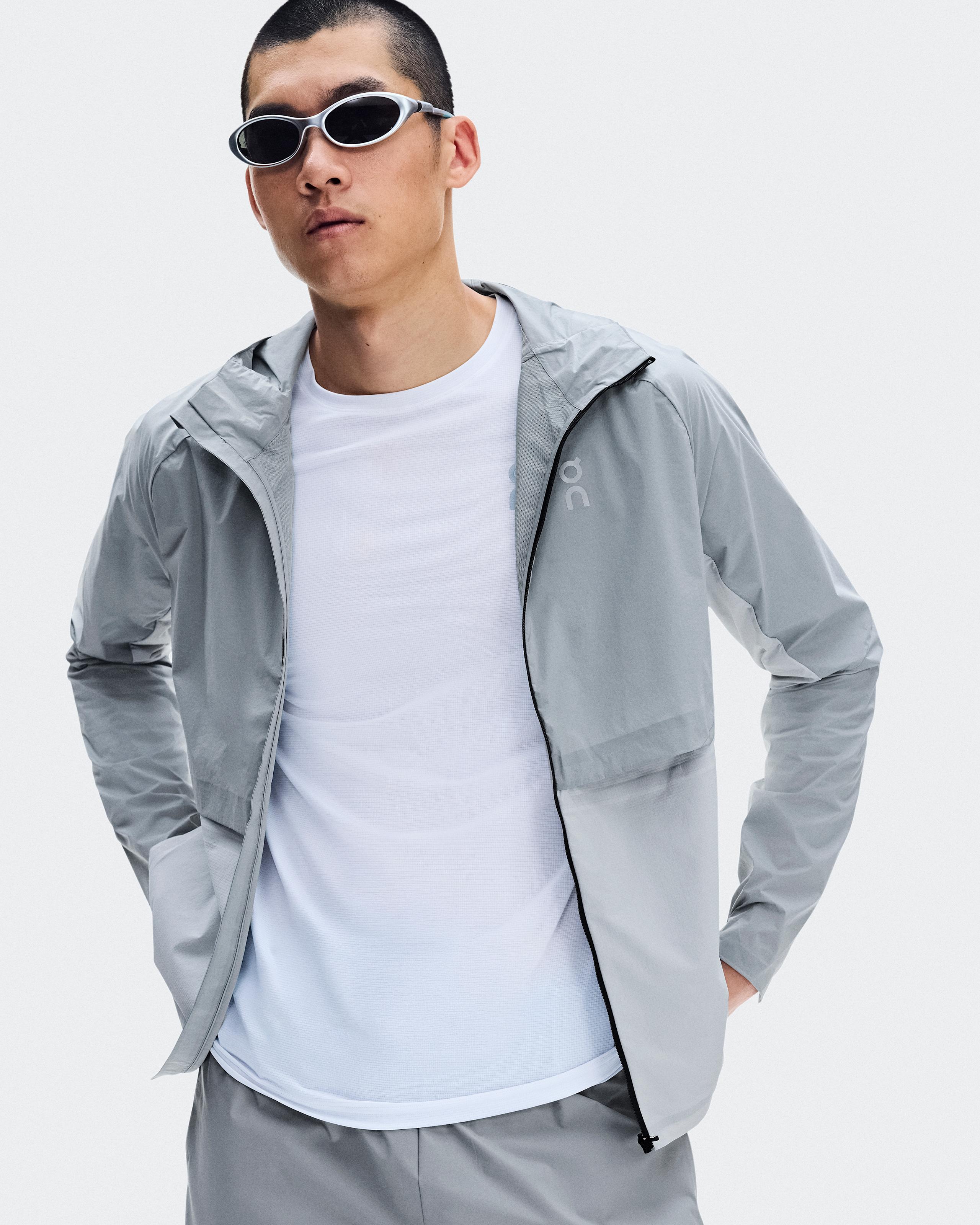 Куртка On Core Jacket мужская, светло-бежевая с ледяным голубым — фото 5