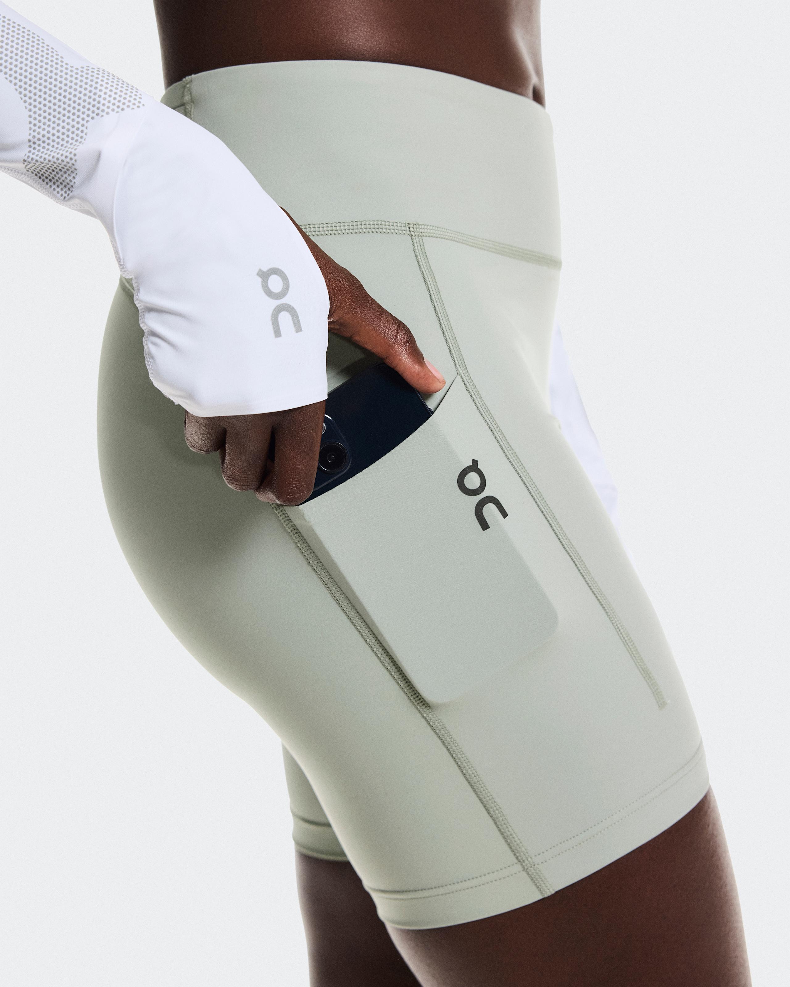 Женские тайтсы On Performance Tights Short, Tin — фото 6