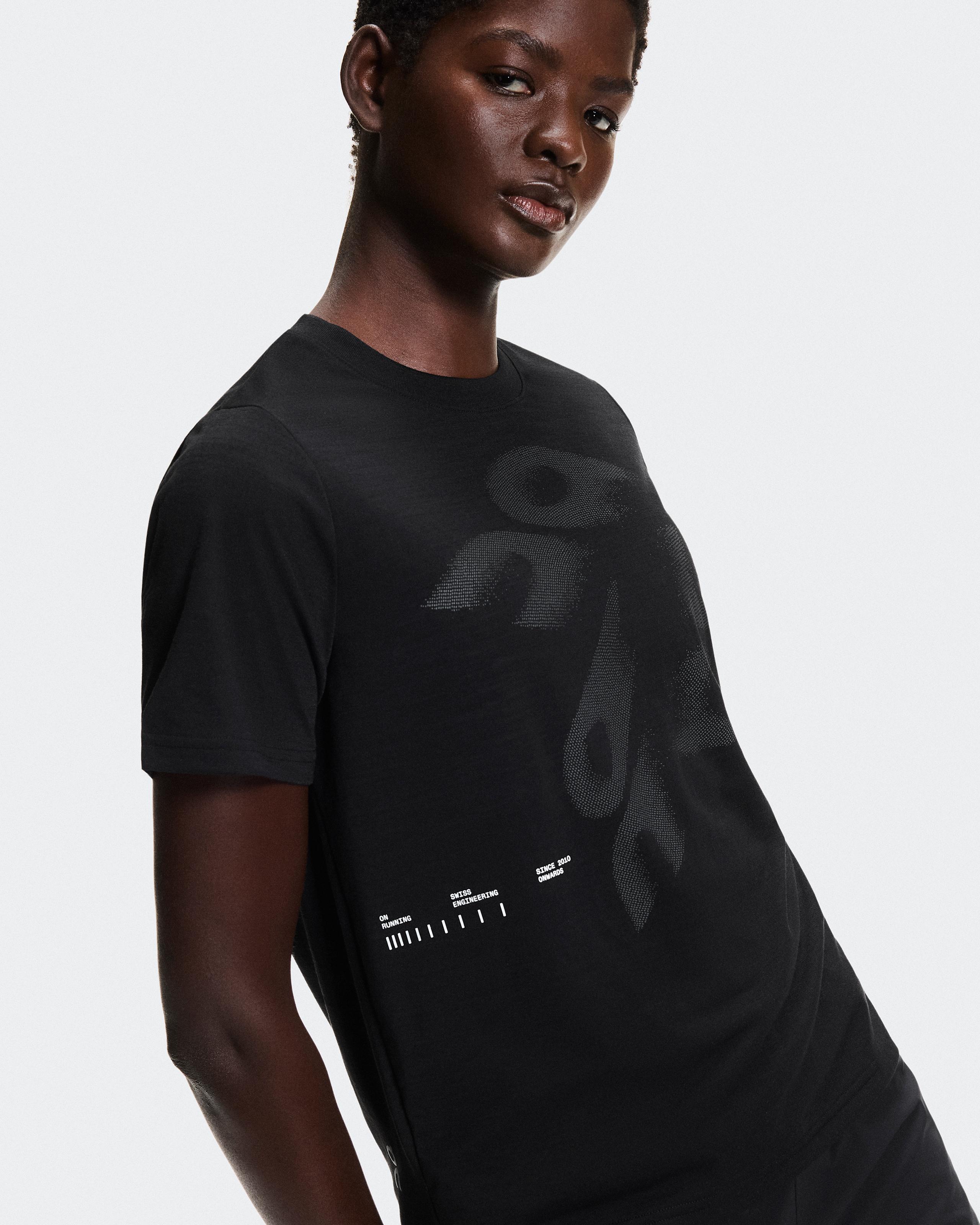 Женская футболка On Run-T, Black — фото 6