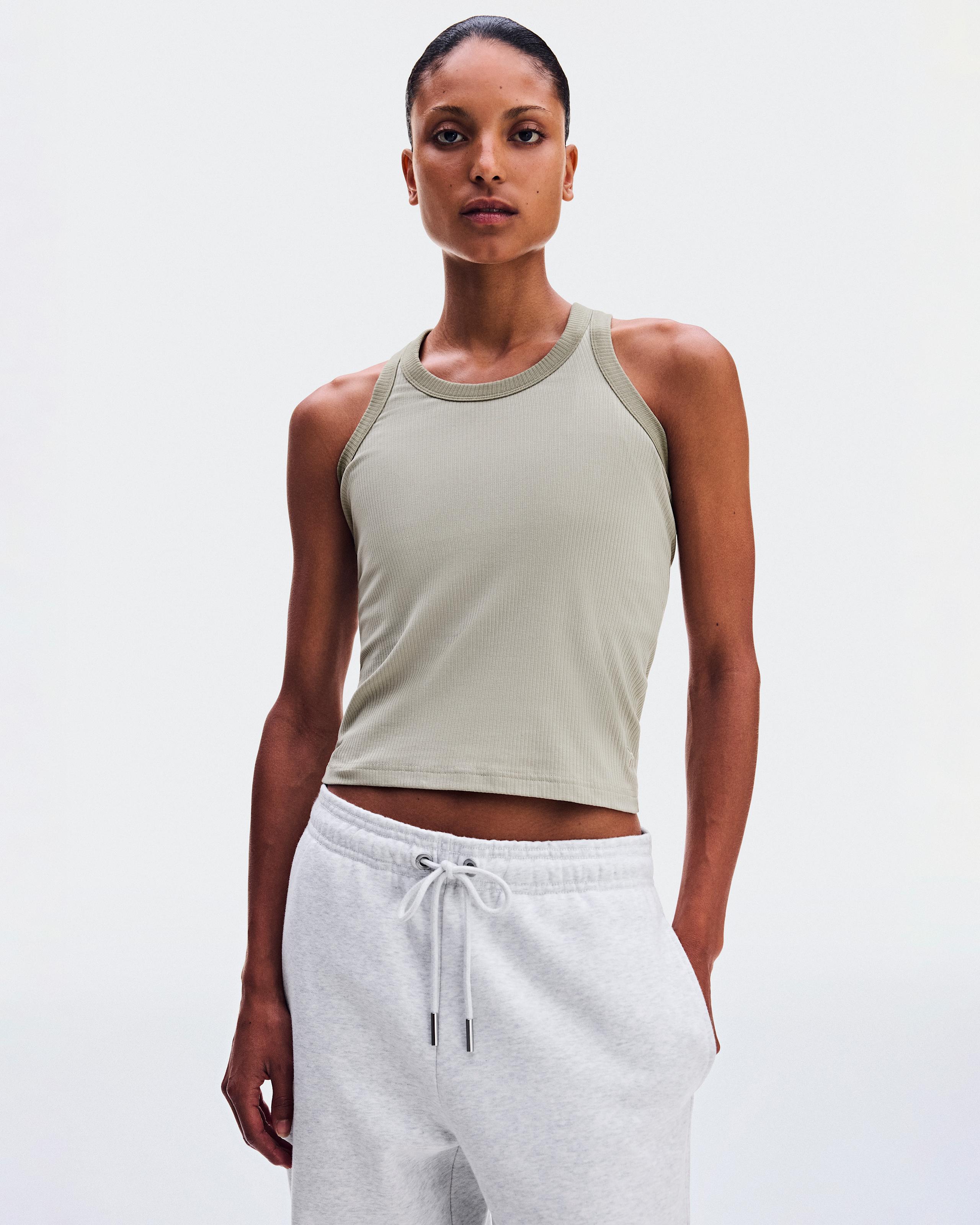 Женская майка On All-Day Ribbed Tank, Brume — фото 2