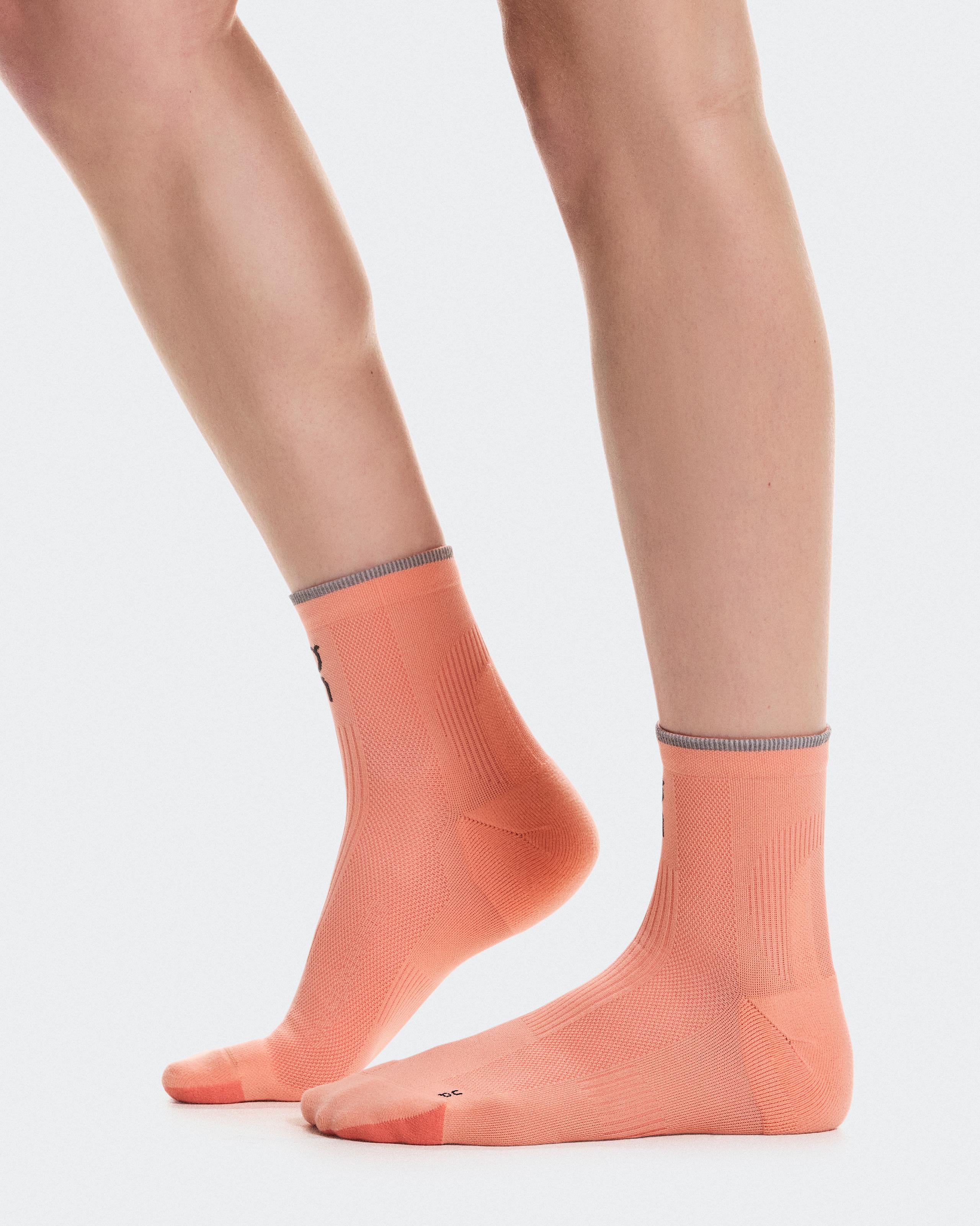 Носки Elite Run Sock Mid, оранжево-коралловые — фото 2