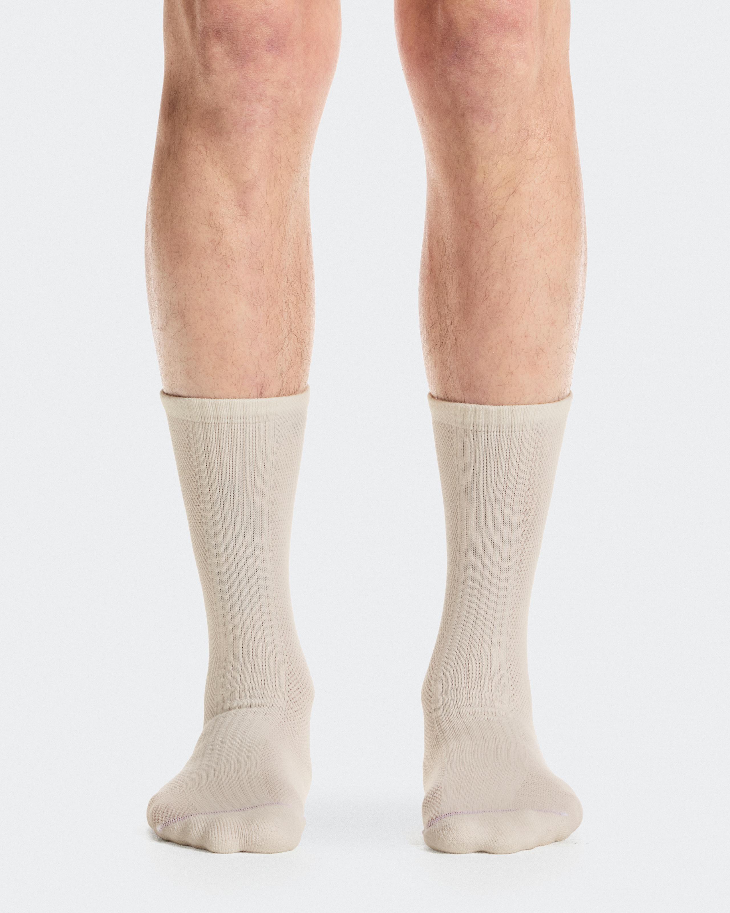 Hybrid Sock High 2P Ivory